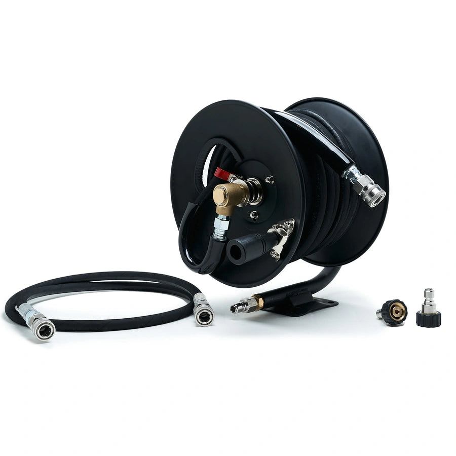 Veloci MTM Hydro Professional KobraJet Hose Reel Kit 100' - Black