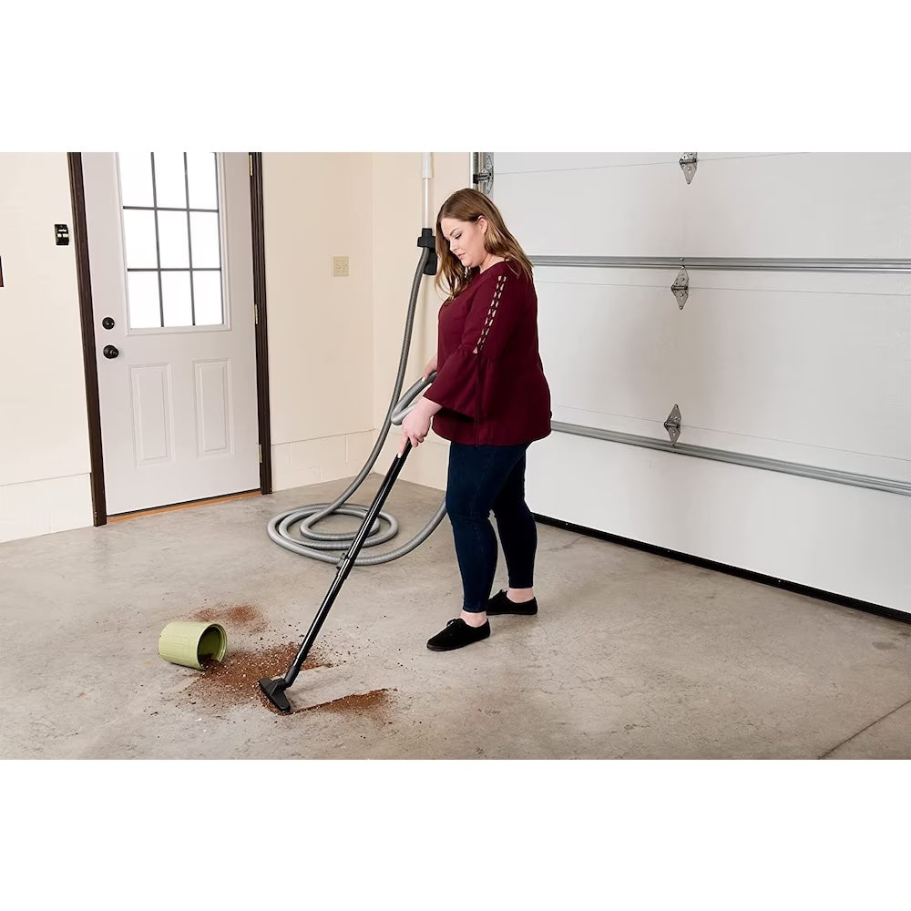 Vroom Retract Vac Central Vacuum Garage & Utility Retractable Hose System | Deluxe Cleaning Accessories