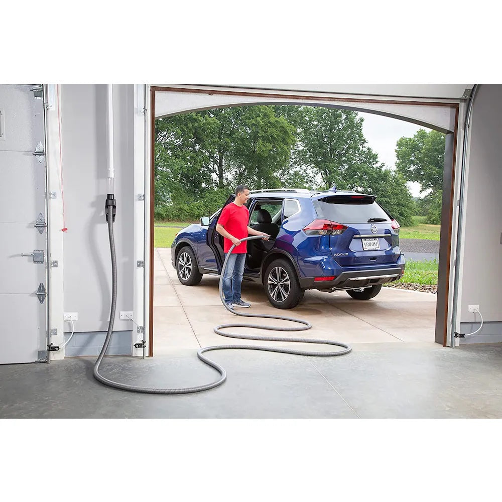 Vroom Retract Vac Central Vacuum Garage & Utility Retractable Hose System | Deluxe Cleaning Accessories