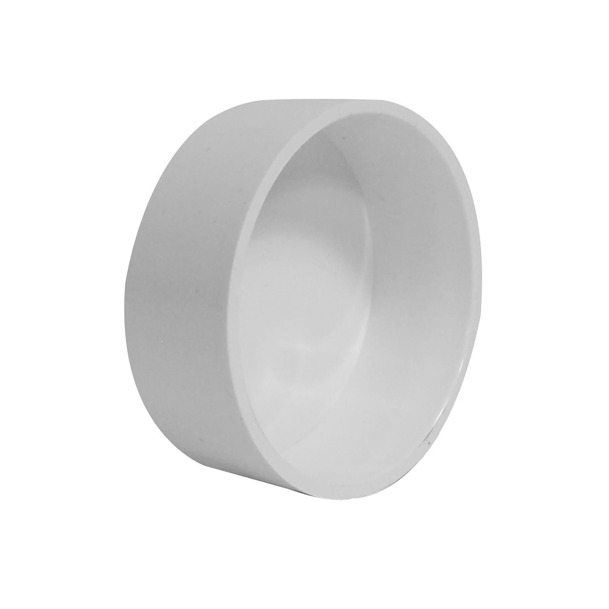 2" Pipe Cap for Central Vacuum Installation - White