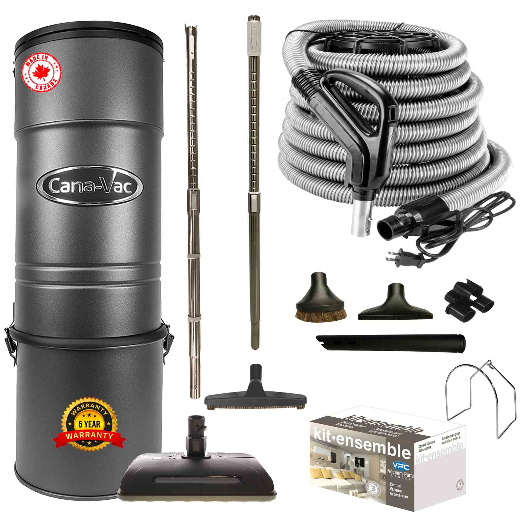 CanaVac CV587 Central Vacuum with Ultra Electric Package