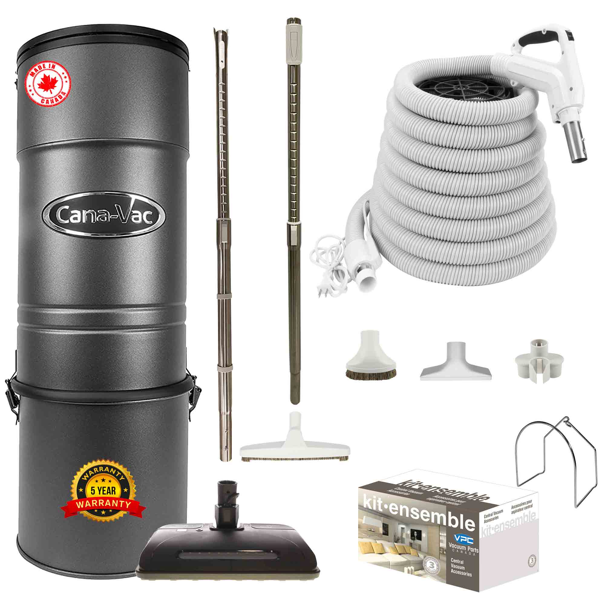 CanaVac CV587 Central Vacuum with Ultra Electric Package