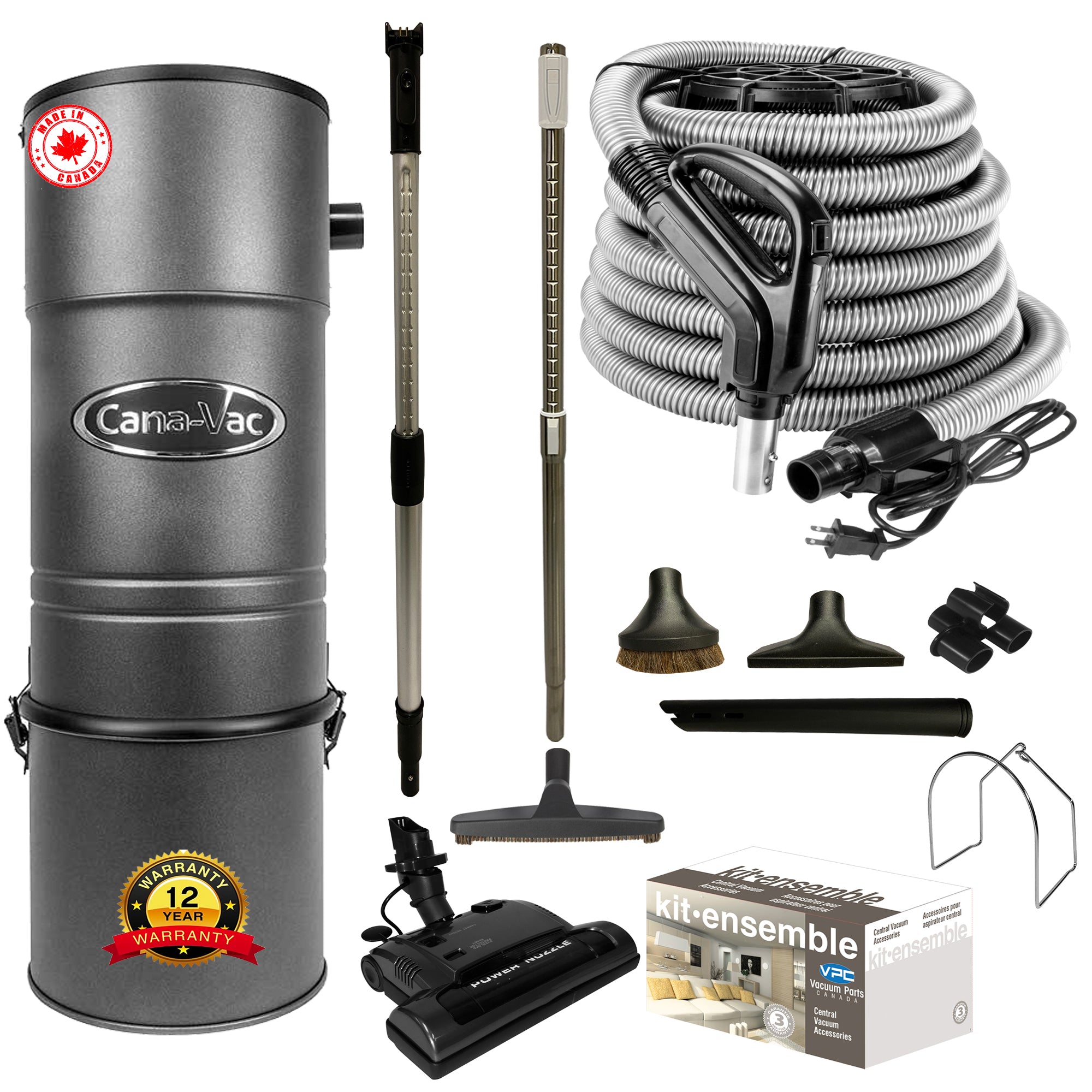 Cana-Vac CV687 Central Vacuum with Standard Electric Package
