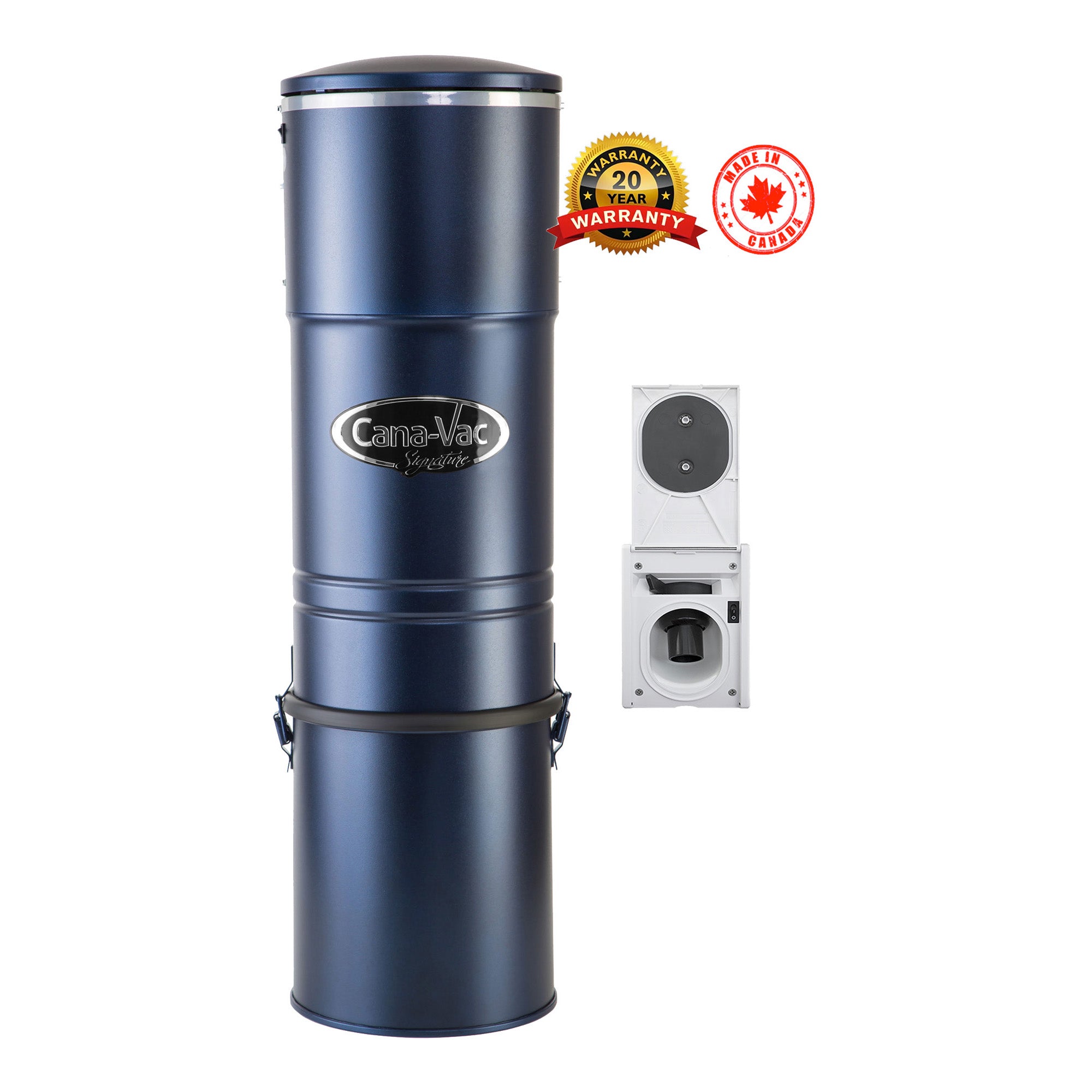 CanaVac LS790 Central Vacuum with Hide-A-Hose Complete Installation Package (1 Valve)