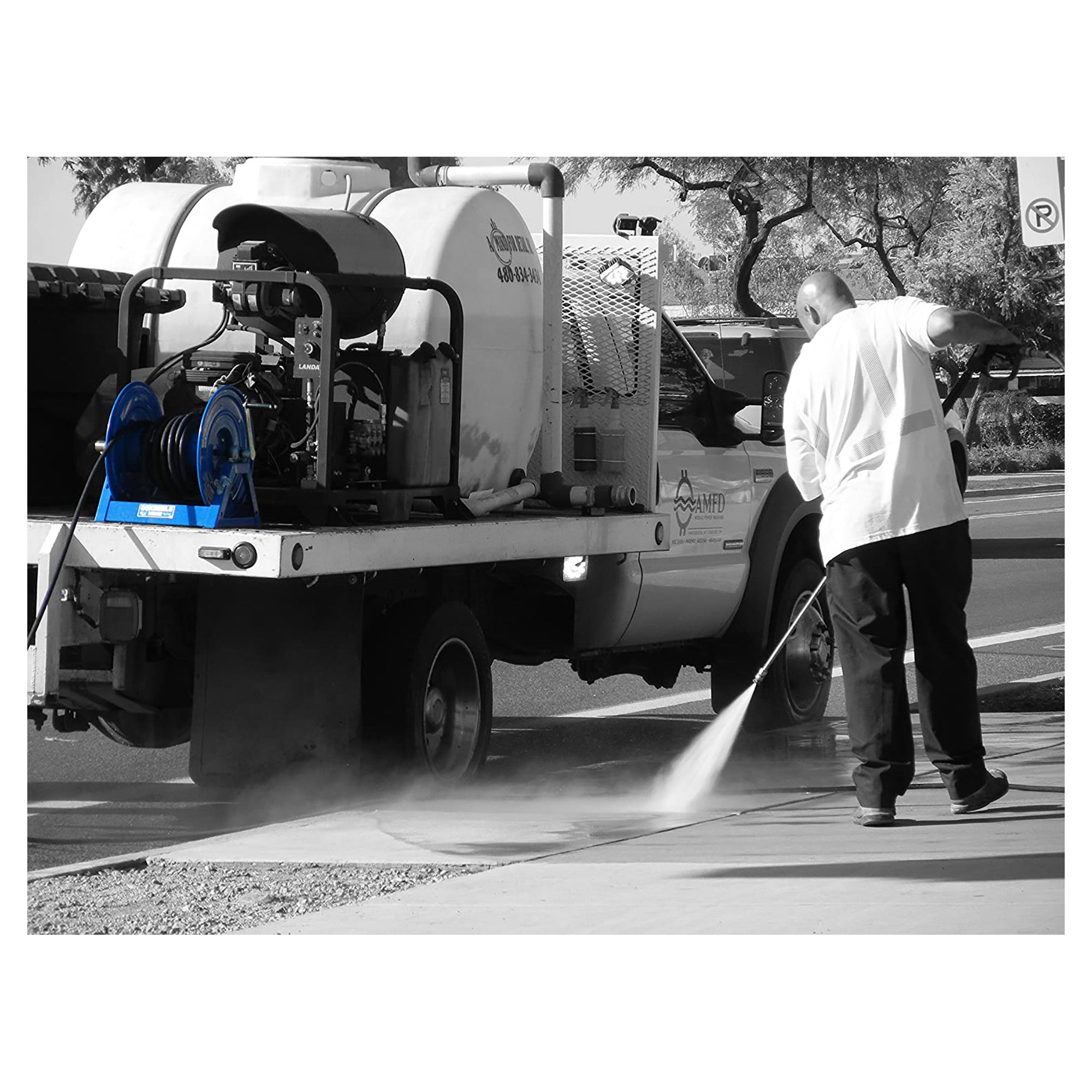 Coxreels 1125-4-100 Hand Crank Steel Hose Reel | 1125 Series | 1/2 Inch x 100', 3,000 PSI