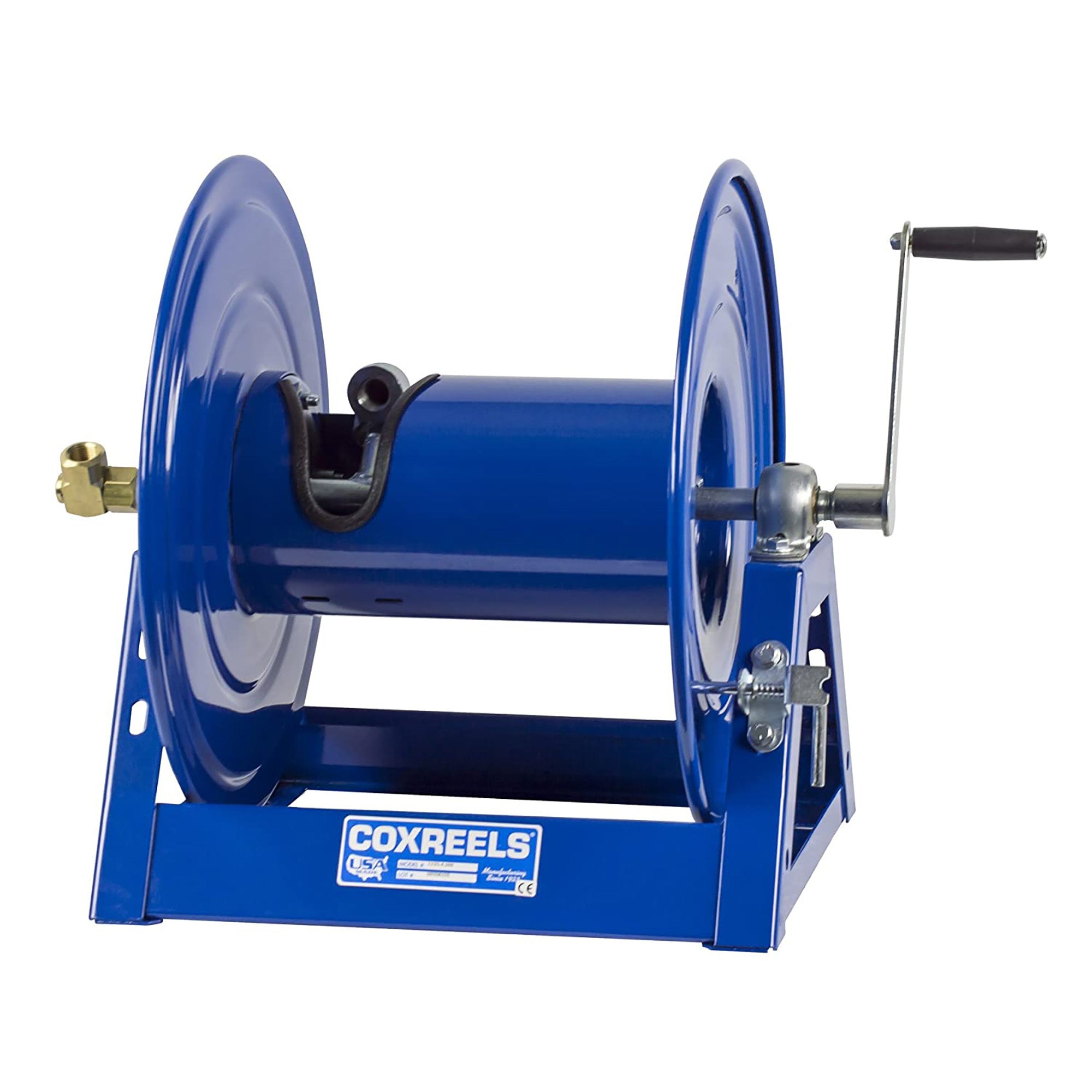 Coxreels 1125-4-100 Hand Crank Steel Hose Reel | 1125 Series | 1/2 Inch x 100', 3,000 PSI