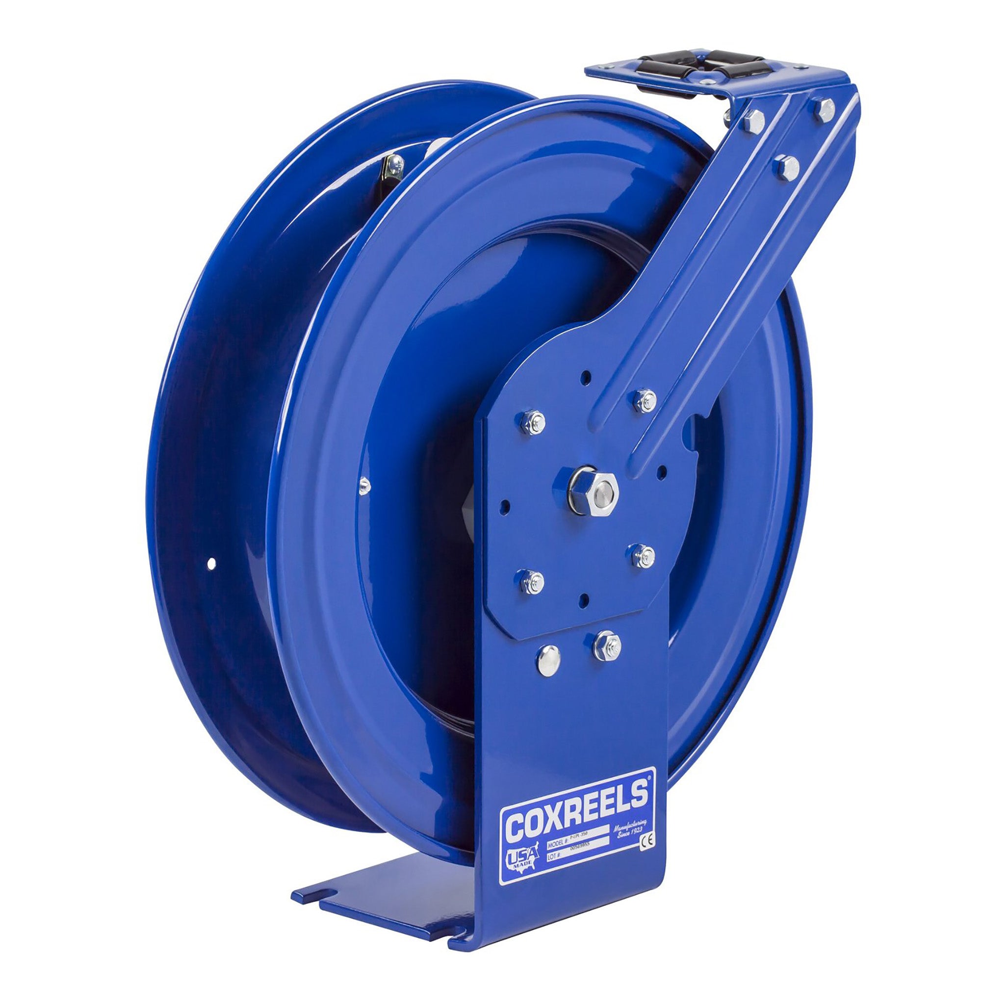 Coxreels P-LPL-125 Low Pressure Retractable Air/Water/Oil Hose Reel | 1/4 Inch  x 25' | 300 PSI