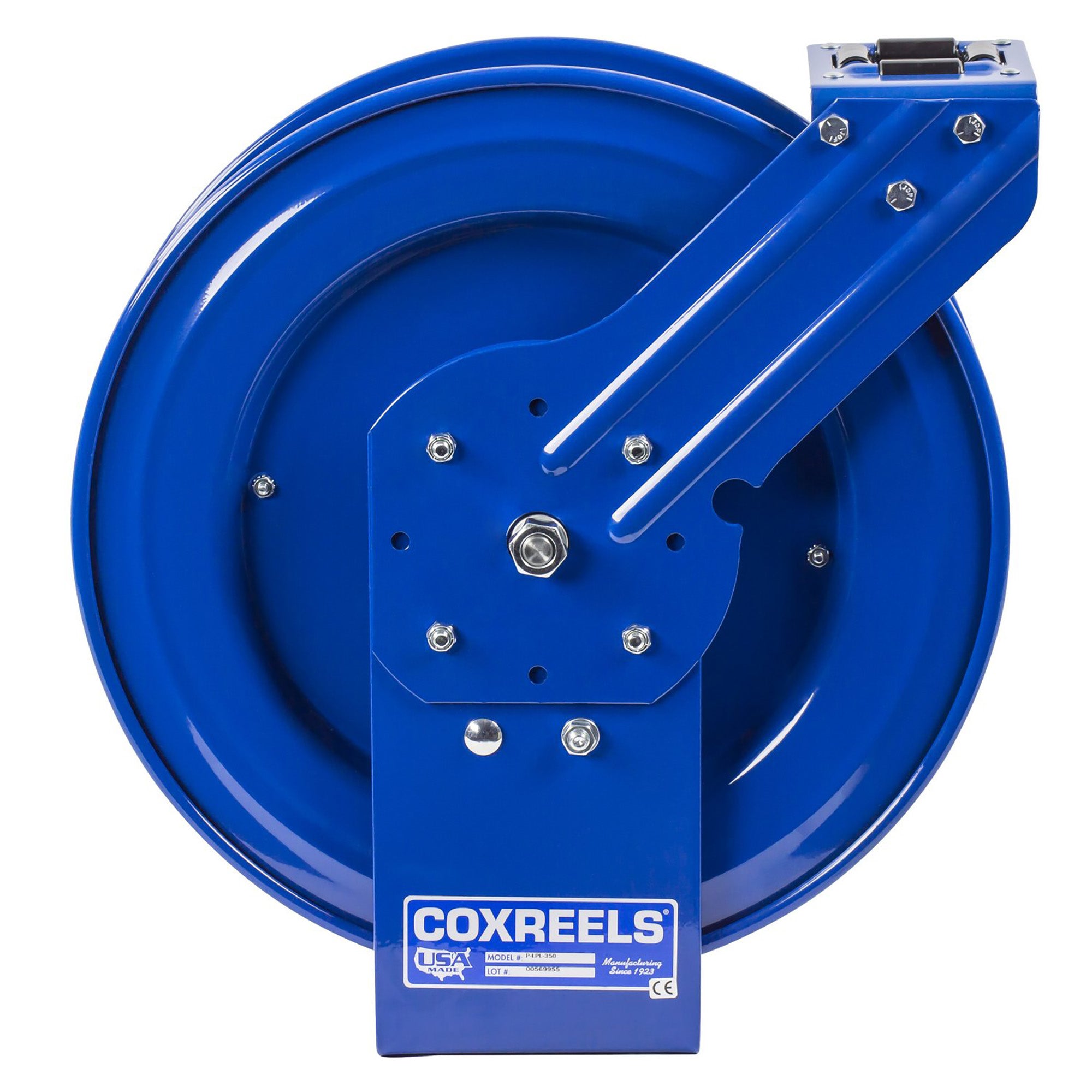 Coxreels P-LPL-125 Low Pressure Retractable Air/Water/Oil Hose Reel | 1/4 Inch  x 25' | 300 PSI