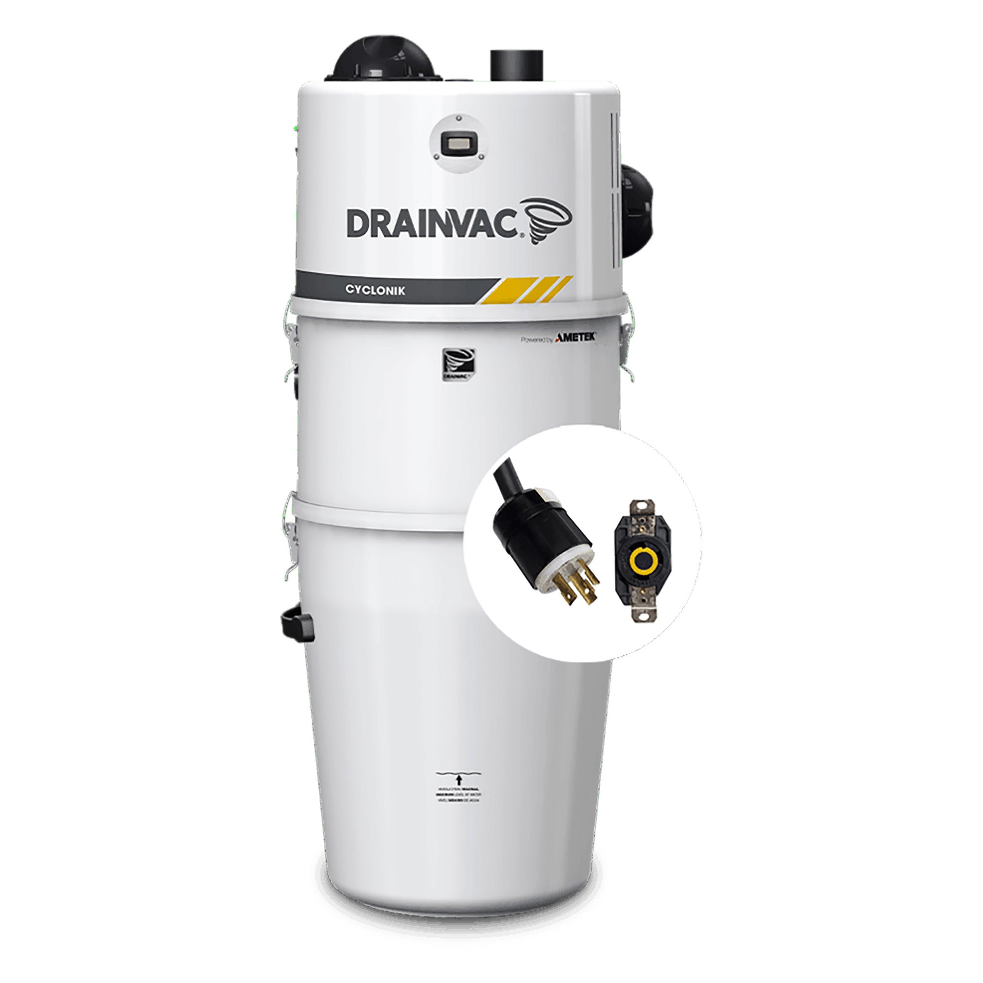 DrainVac DV1R19-27CT Cyclonik Commercial Central Vacuum