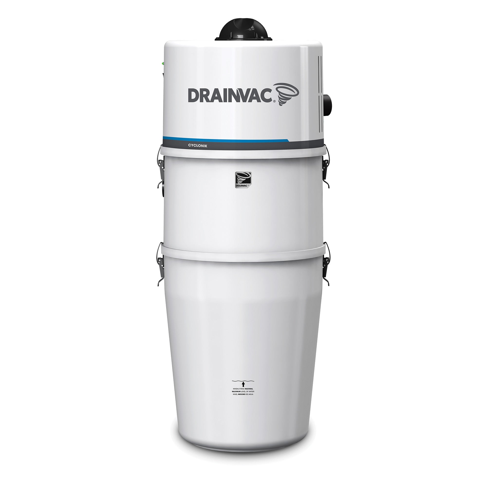 DrainVac DV1R12-CT Cyclonik Central Vacuum - 700 Air Watts with Cartridge