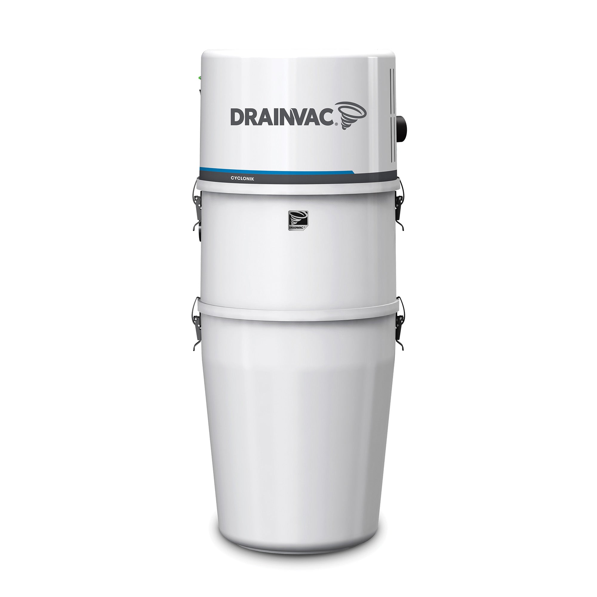 DrainVac Cyclonik Central Vacuum - 800 Air Watts with Foam Filter