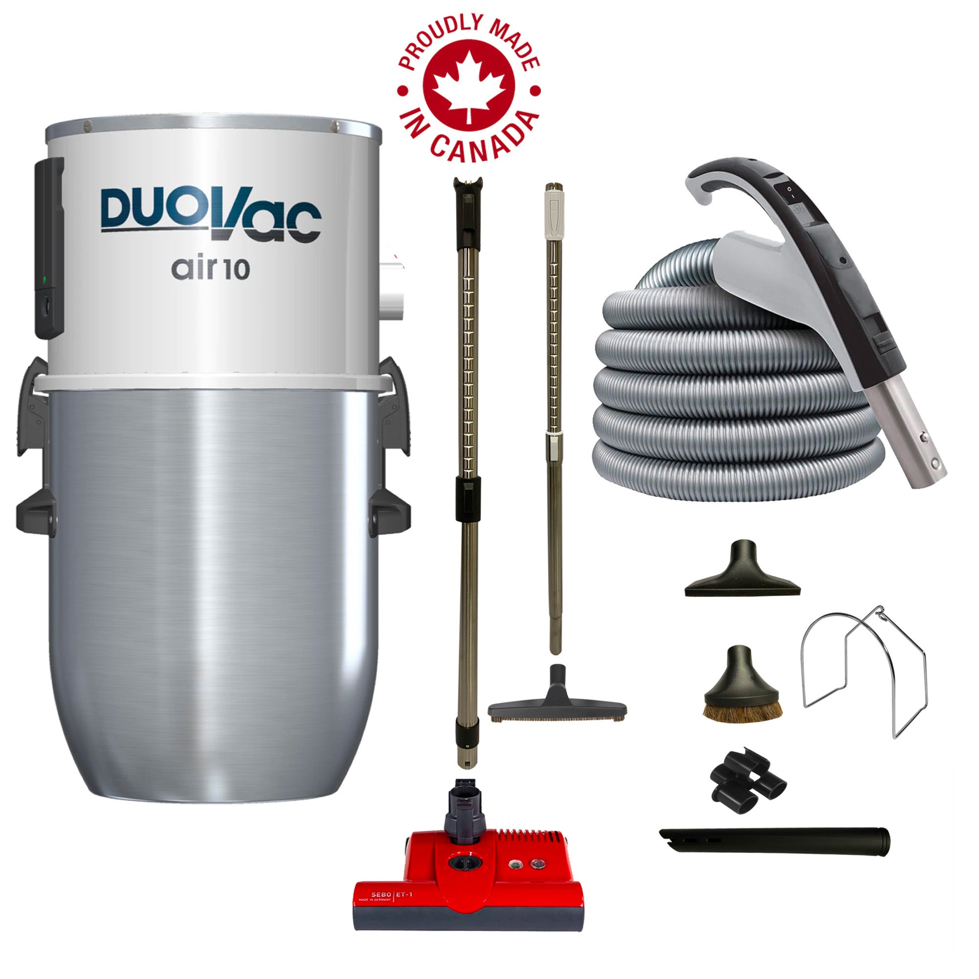 DuoVac Air 10 Central Vacuum with Premium Electric Package