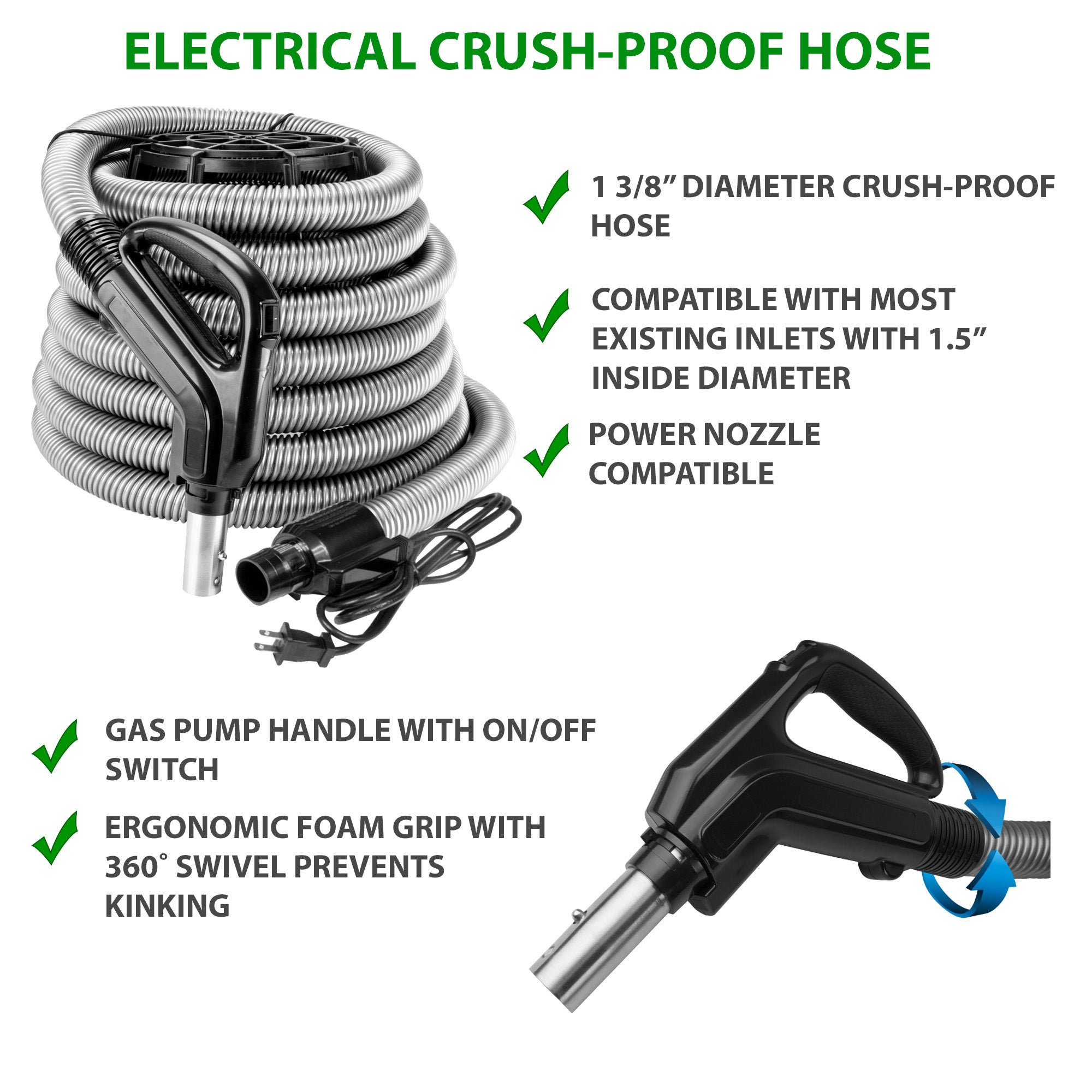 Electric-Hose-Swivel-Handle