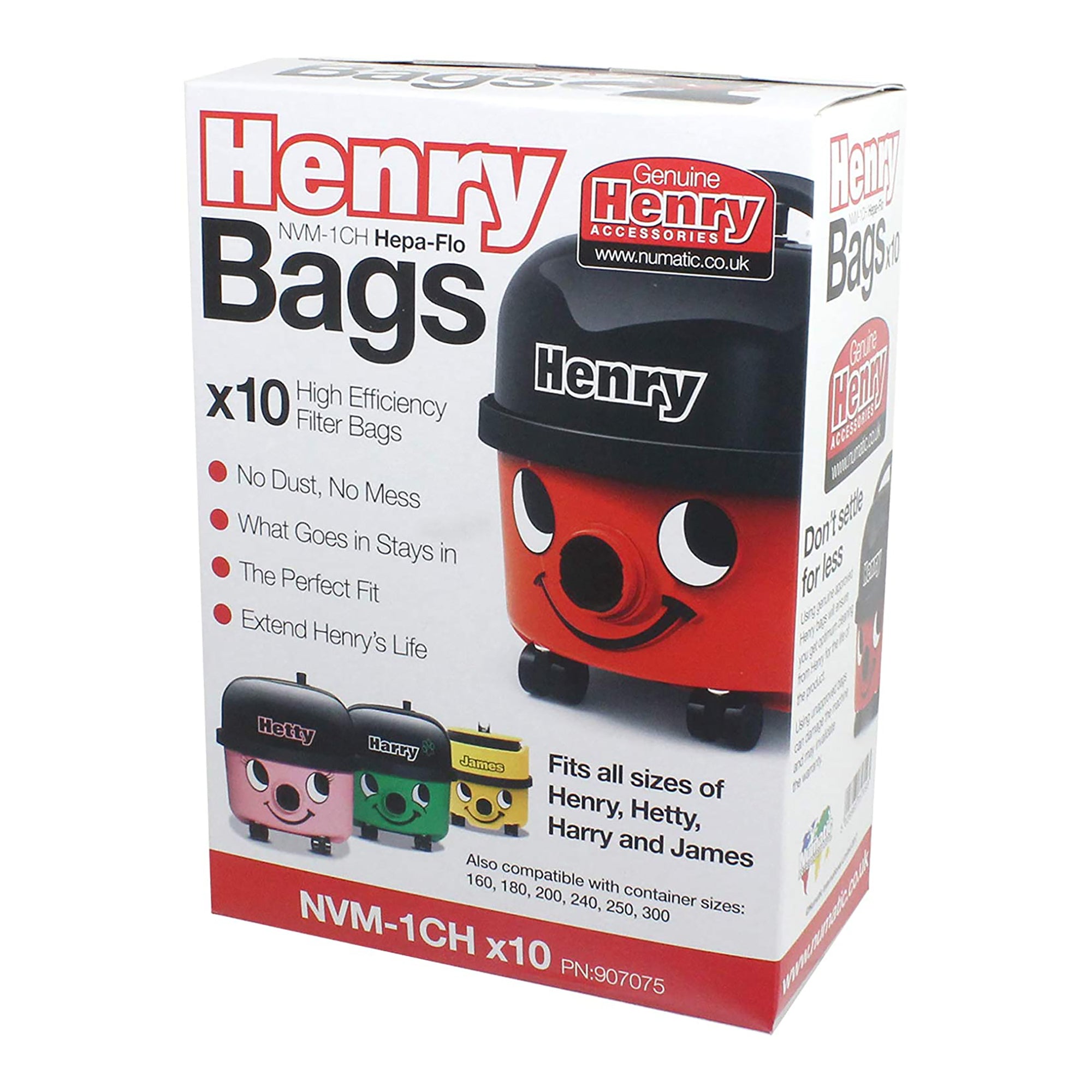 Numatic Henry NVM-1CH Vacuum Bags