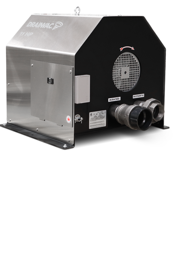 DrainVac SEPAAUTO-5 Automatik Commercial Wet/Dry Central Vacuum with Self-Flushing Separator and REGEN11HP Motor