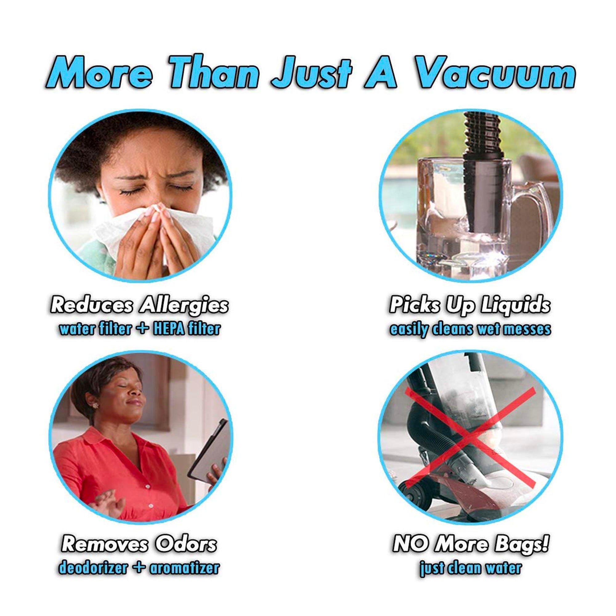 Sirena Canister Vacuum Cleaner - Reduces Allergens