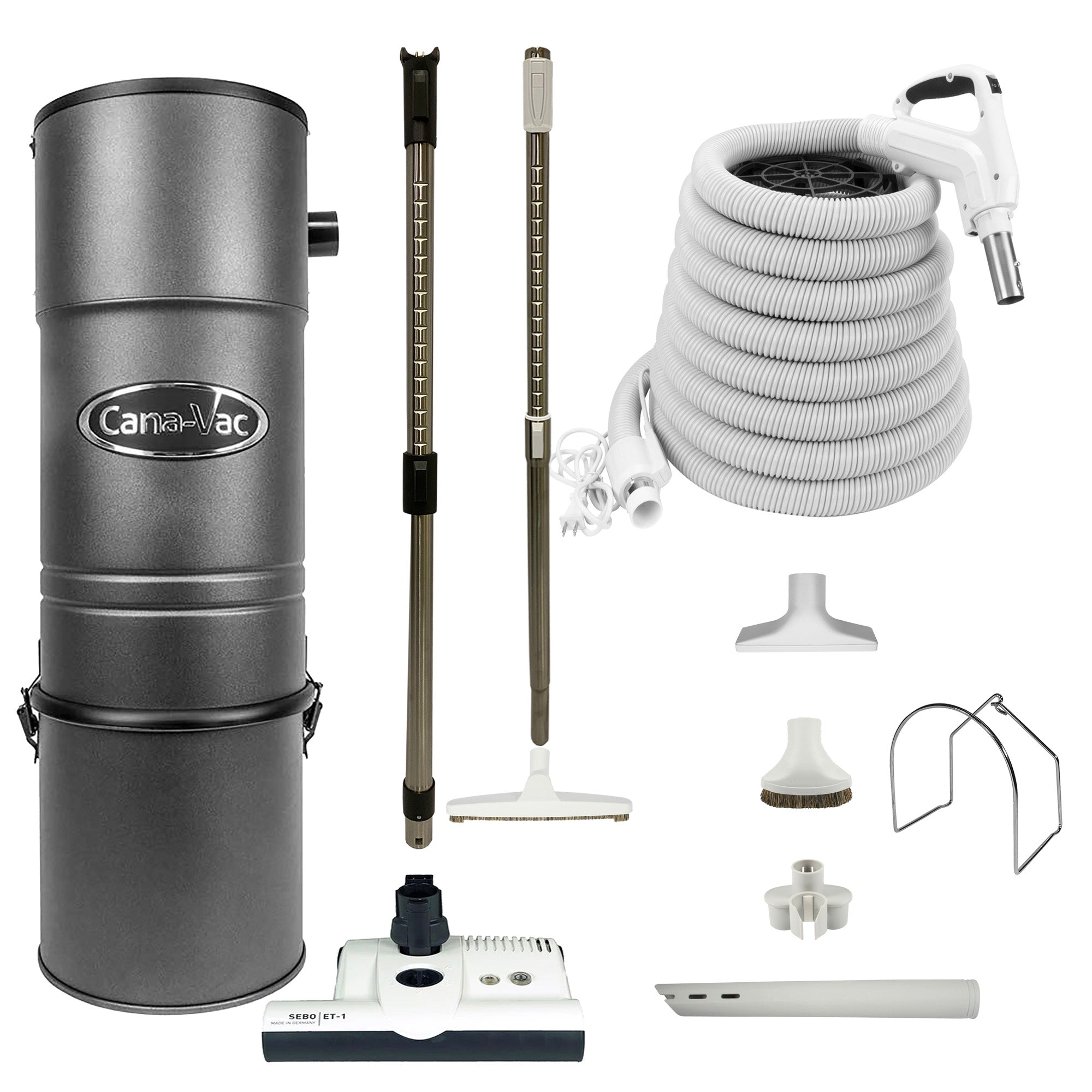 CanaVac CV687 Central Vacuum with Premium Electric Package