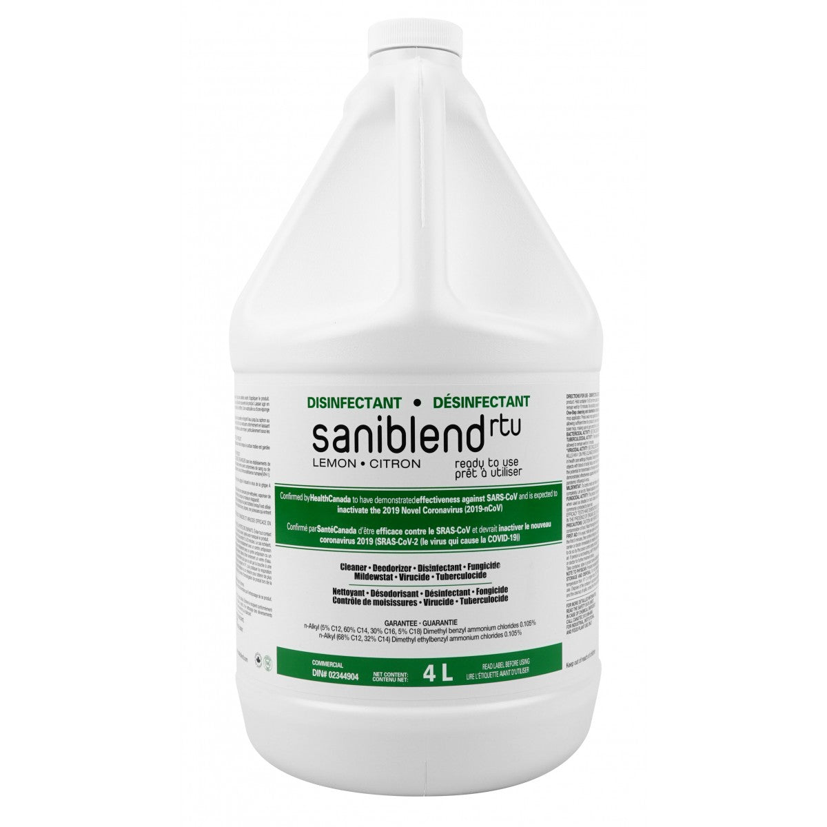 Saniblend Disinfectant - Specially formulated to sanitize and deodorize pre-cleaned hard surfaces