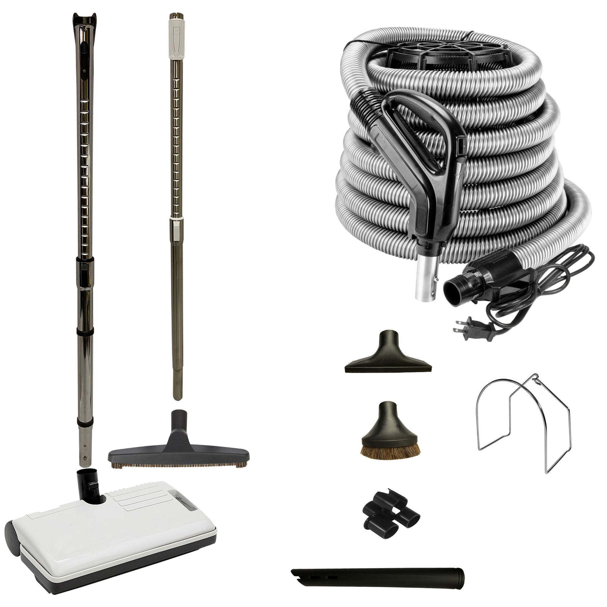 VPC Central Vacuum Accessory Kit with Sweep N Groom Power Head and Deluxe Tool Set