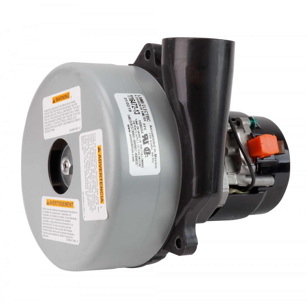 Ametek Tangential Vacuum Motor - 5.7" Diameter