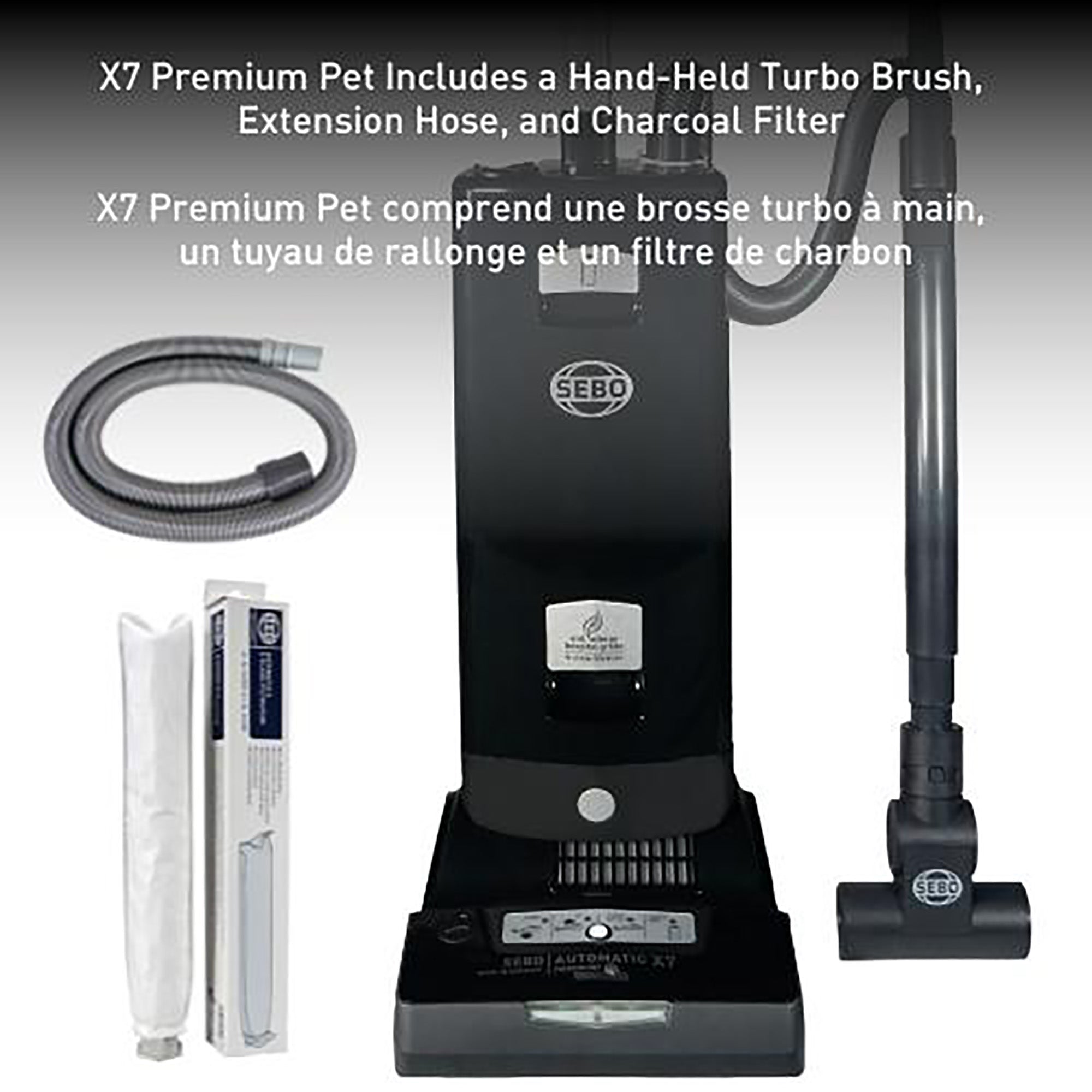 SEBO Automatic X7 Premium Pet Upright Vacuum