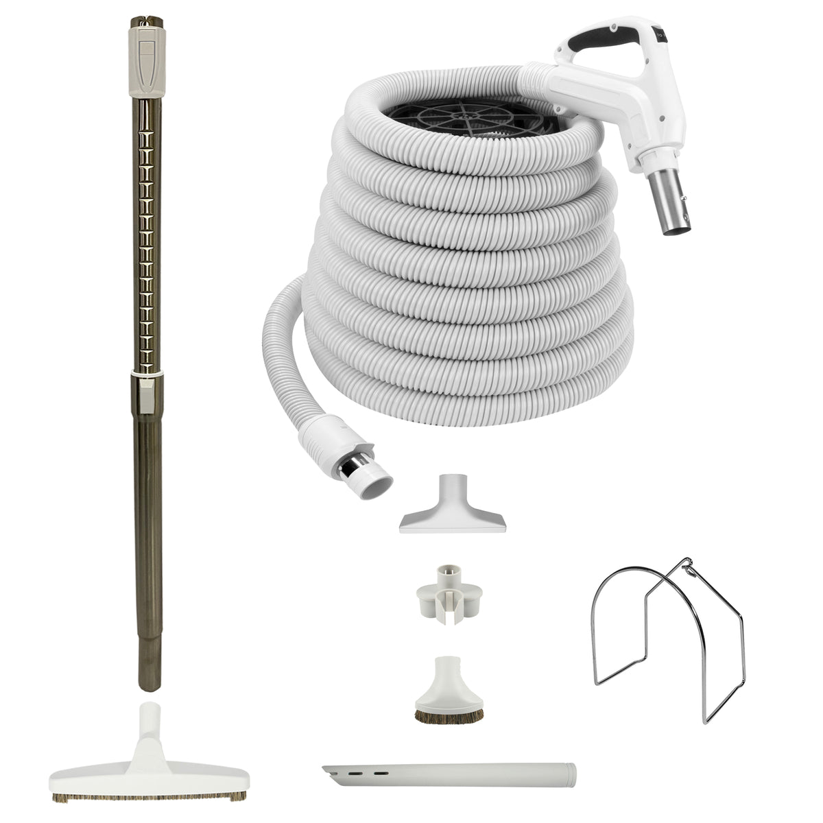 Central Vacuum Accessory Kit with telescopic wand