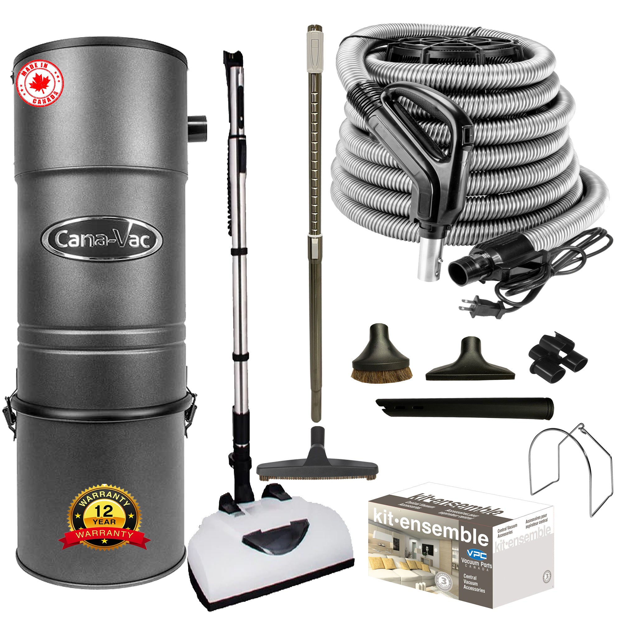 CanaVac CV787 Central Vacuum Cleaner with Deluxe Electric Package