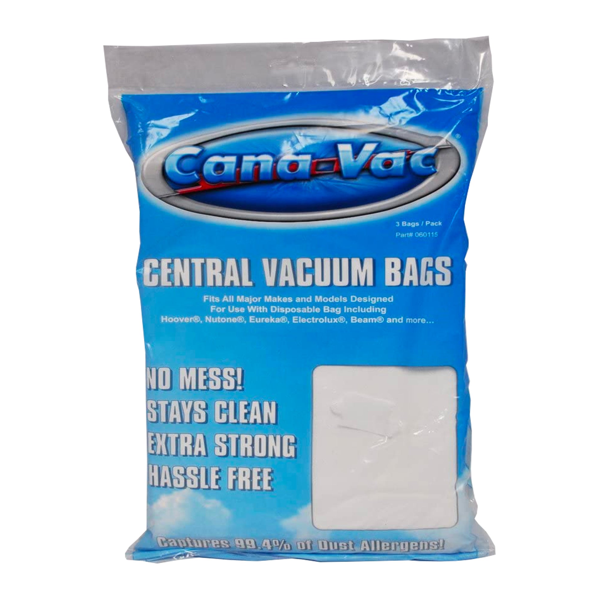 Cana-Vac Central Vacuum Bags - Allerex