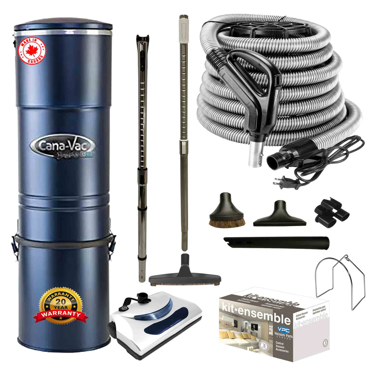Cana-Vac LS690 Central Vacuum with Basic Electric Package
