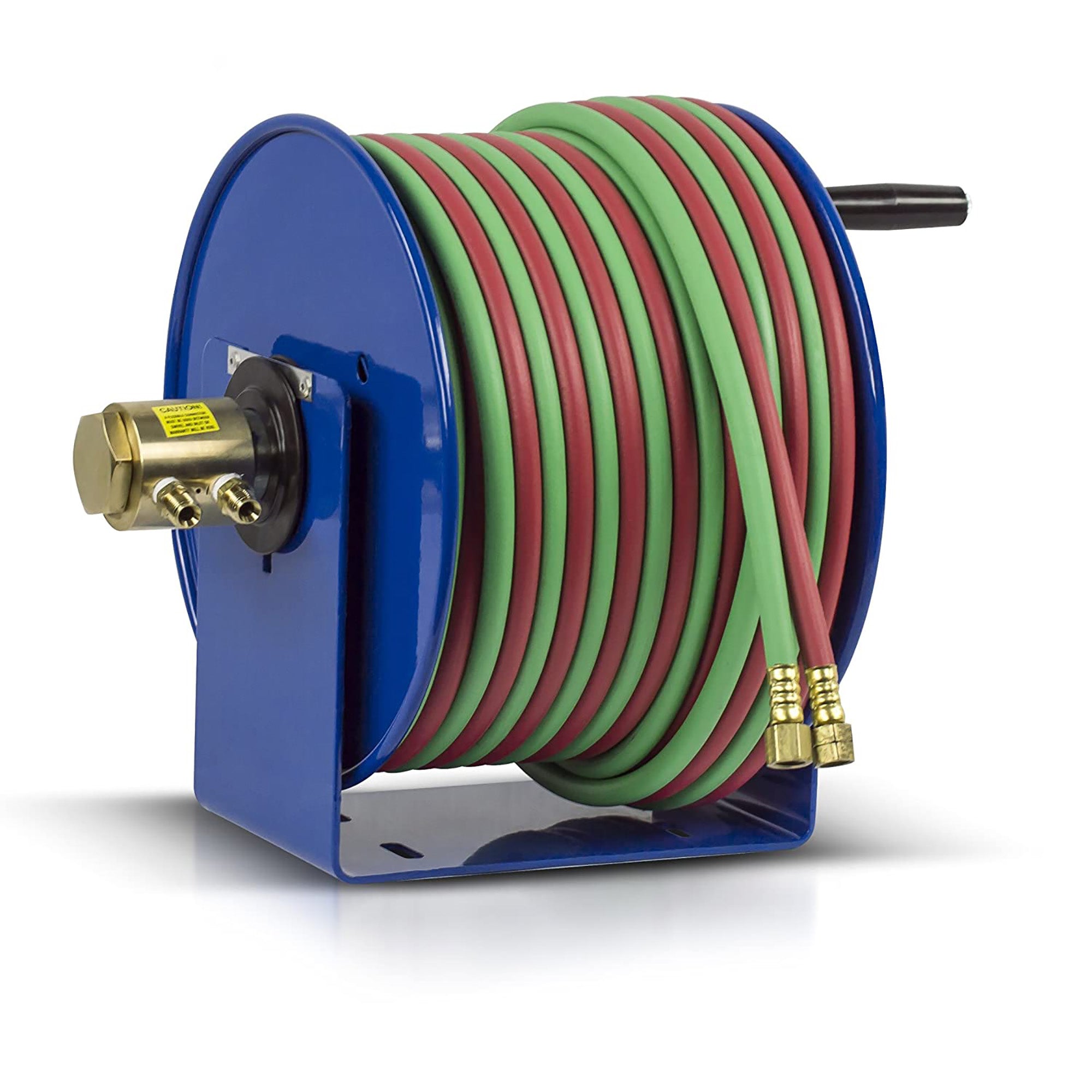 Coxreels 112W-1-100 Hand Crank Steel Welding Hose Reel | 1/4" x 100' | 200 PSI