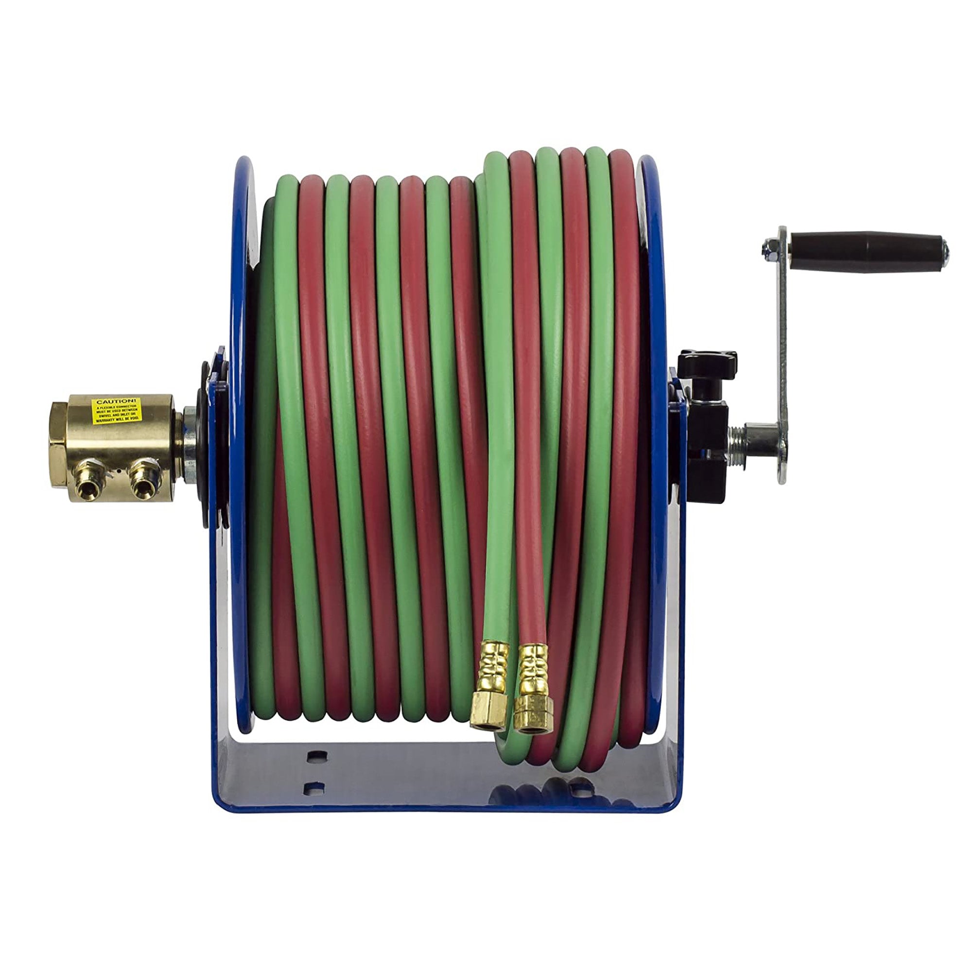 Coxreels 112W-1-100 Hand Crank Steel Welding Hose Reel | 1/4" x 100' | 200 PSI