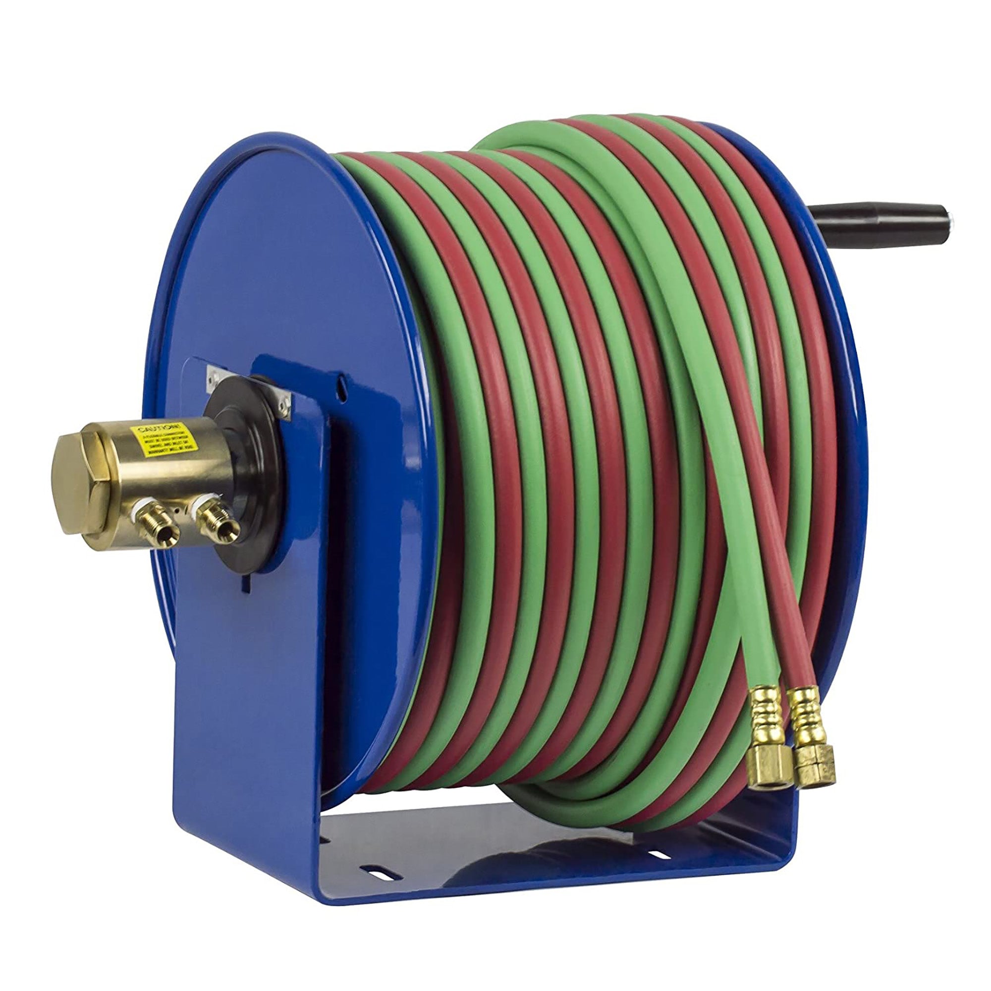 Coxreels 112W-1-100 Hand Crank Steel Welding Hose Reel | 1/4" x 100' | 200 PSI