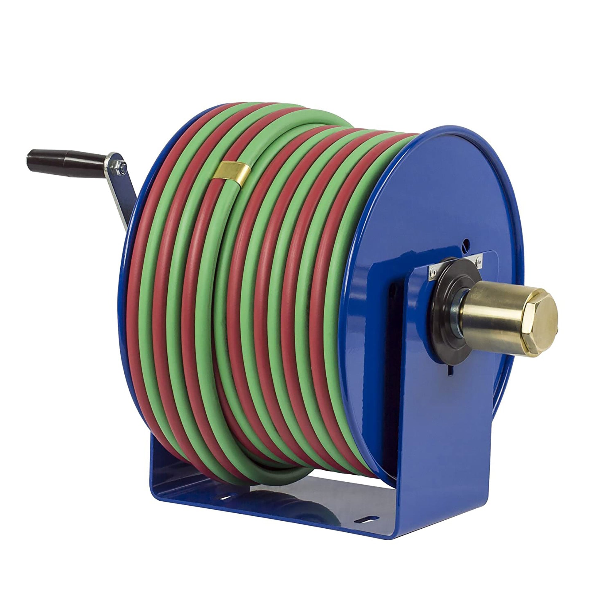 Coxreels 112W-1-100 Hand Crank Steel Welding Hose Reel | 1/4" x 100' | 200 PSI