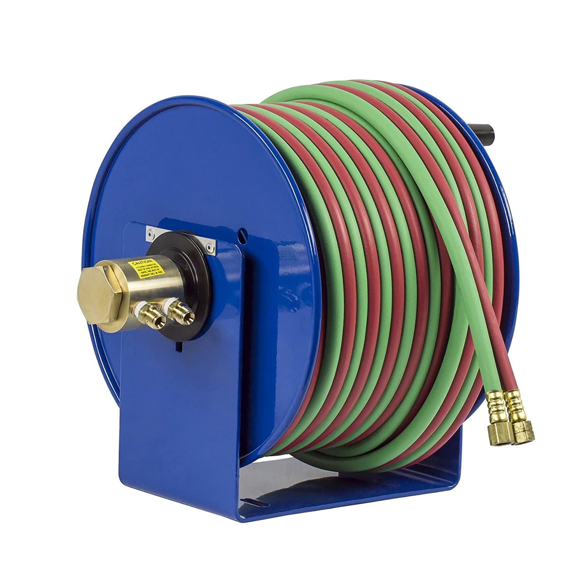 Coxreels 112W-1-100 Hand Crank Steel Welding Hose Reel | 1/4" x 100' | 200 PSI