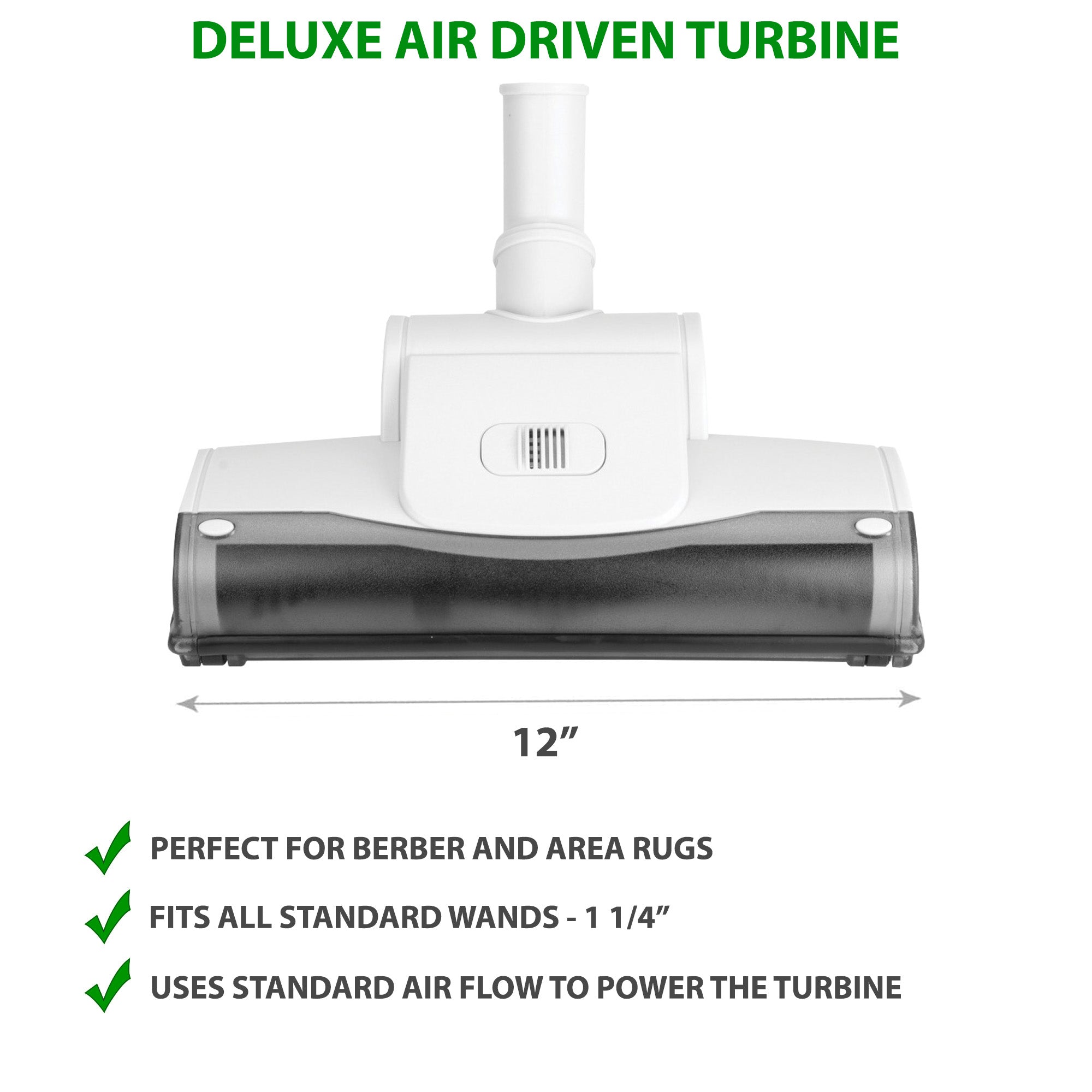 Deluxe Air Driven Turbine perfect for berber and area rugs