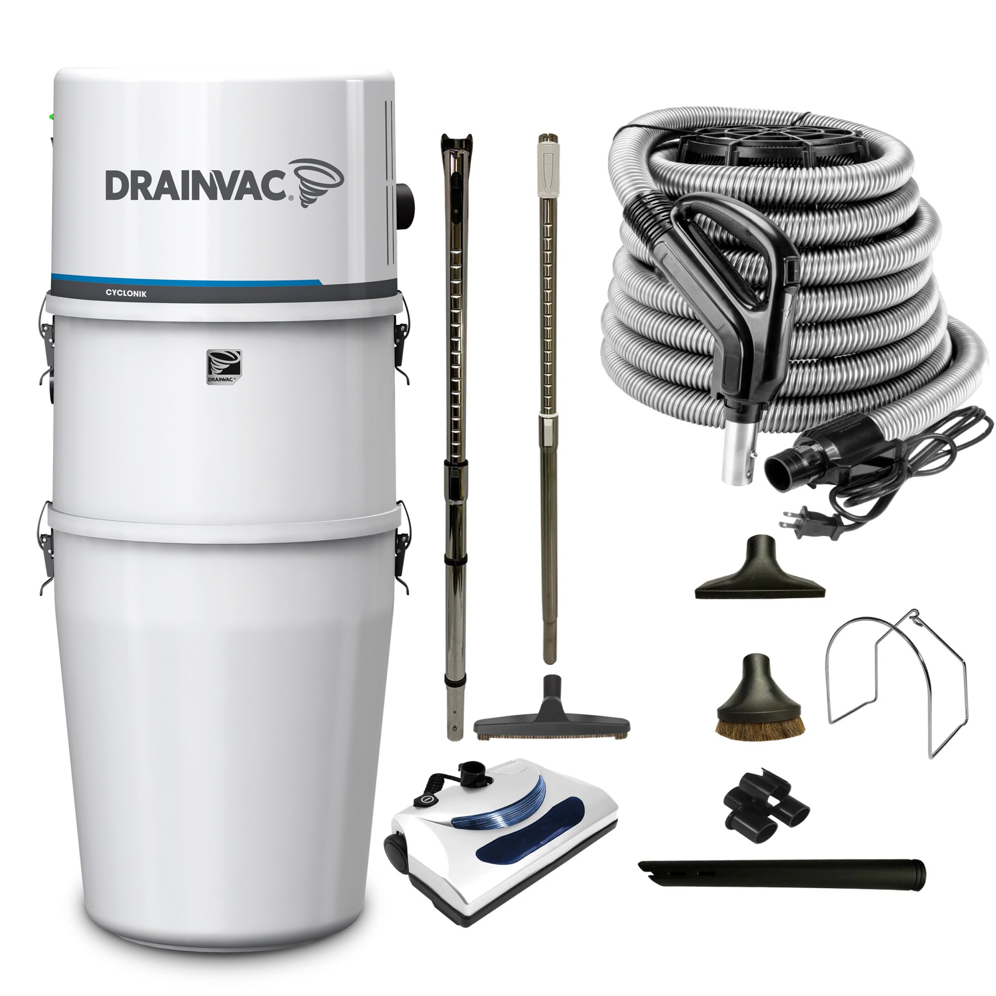 DrainVac Cyclonik Central Vacuum with Basic Electric Package