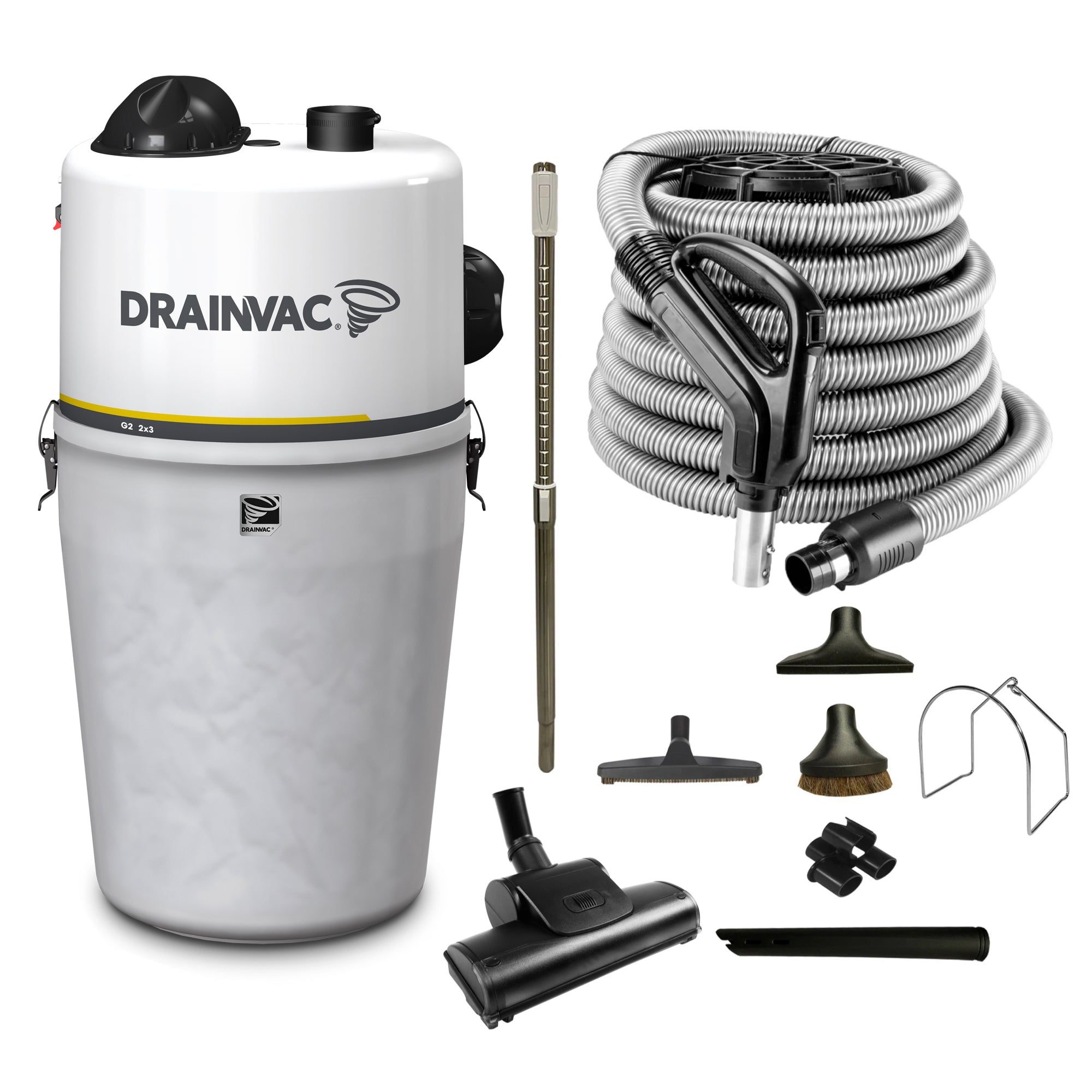 DrainVac Generation 2 Dual Motor Central Vacuum With Deluxe Air Package