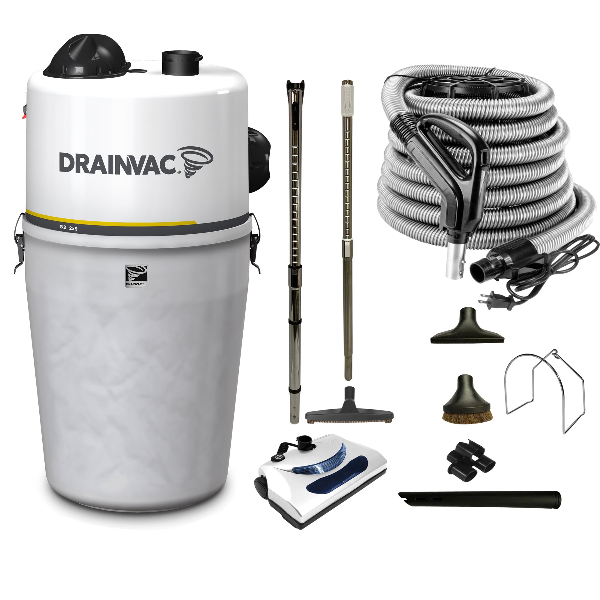 DrainVac G2-2x5 Central Vacuum with Basic Electric Package
