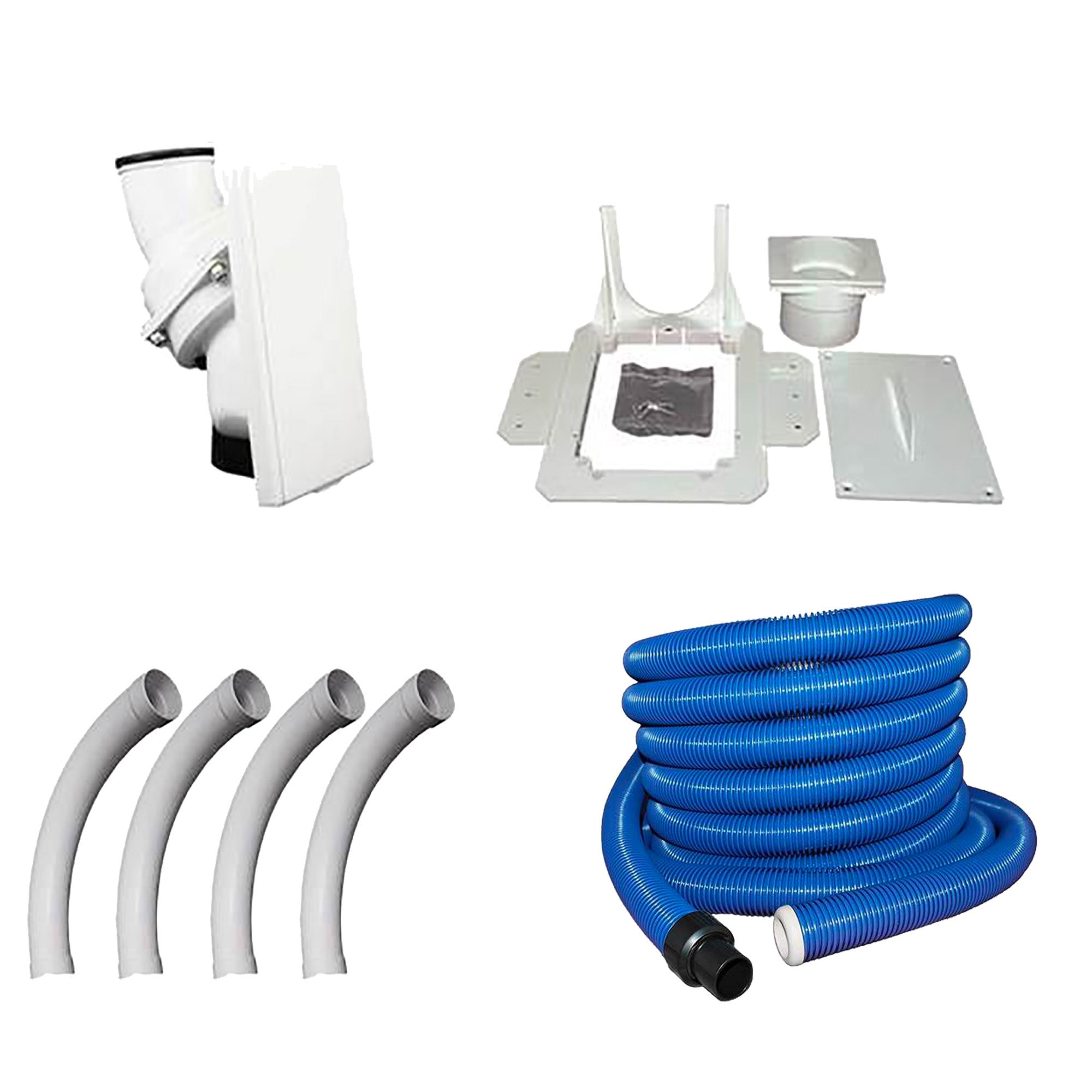 Retractable Hose Installation Kit with Blue Hose