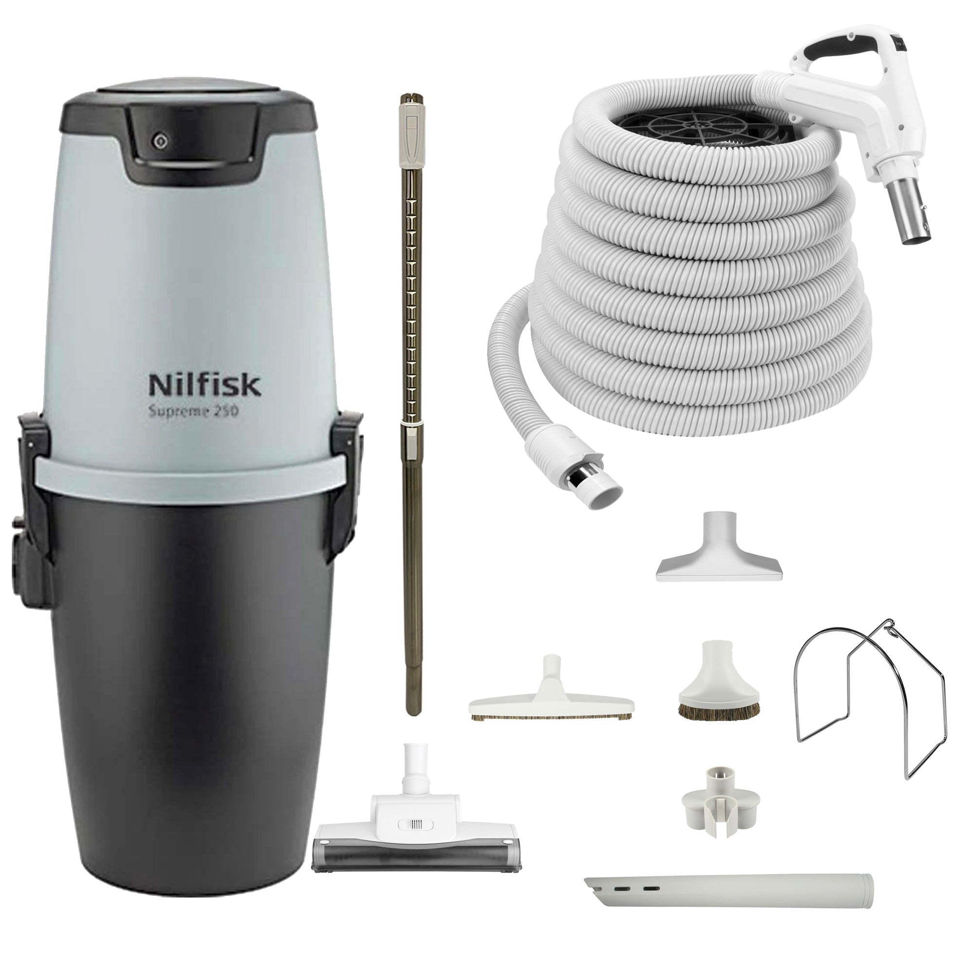 Nilfisk Supreme 250 Central Vacuum Cleaner with Standard Air Package - White