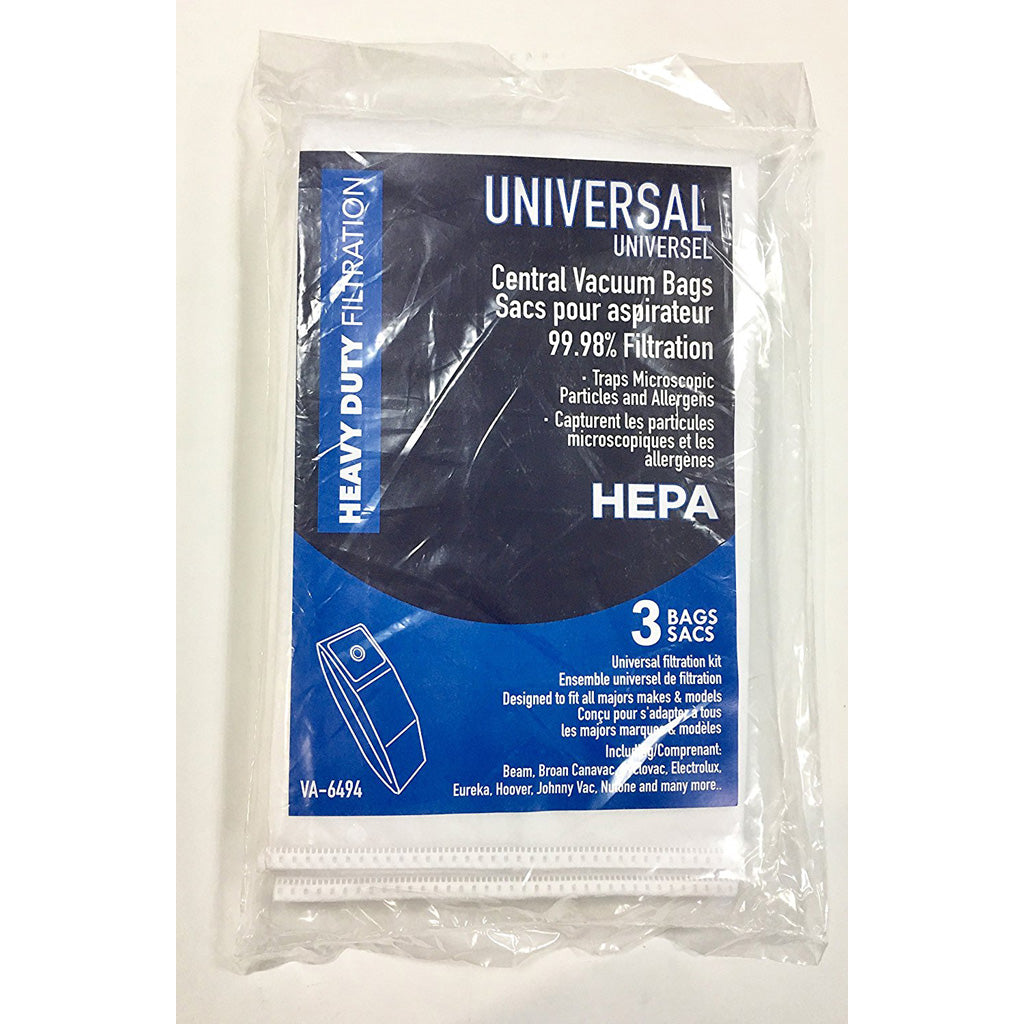 Performance HEPA Filtration Bags For Central Vacuum