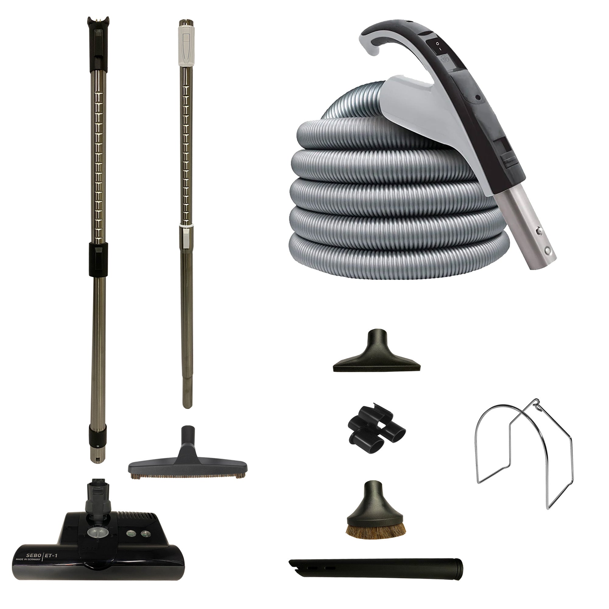 VPC Central Vacuum Accessory Kit with SEBO ET-1 Electric Powerhead