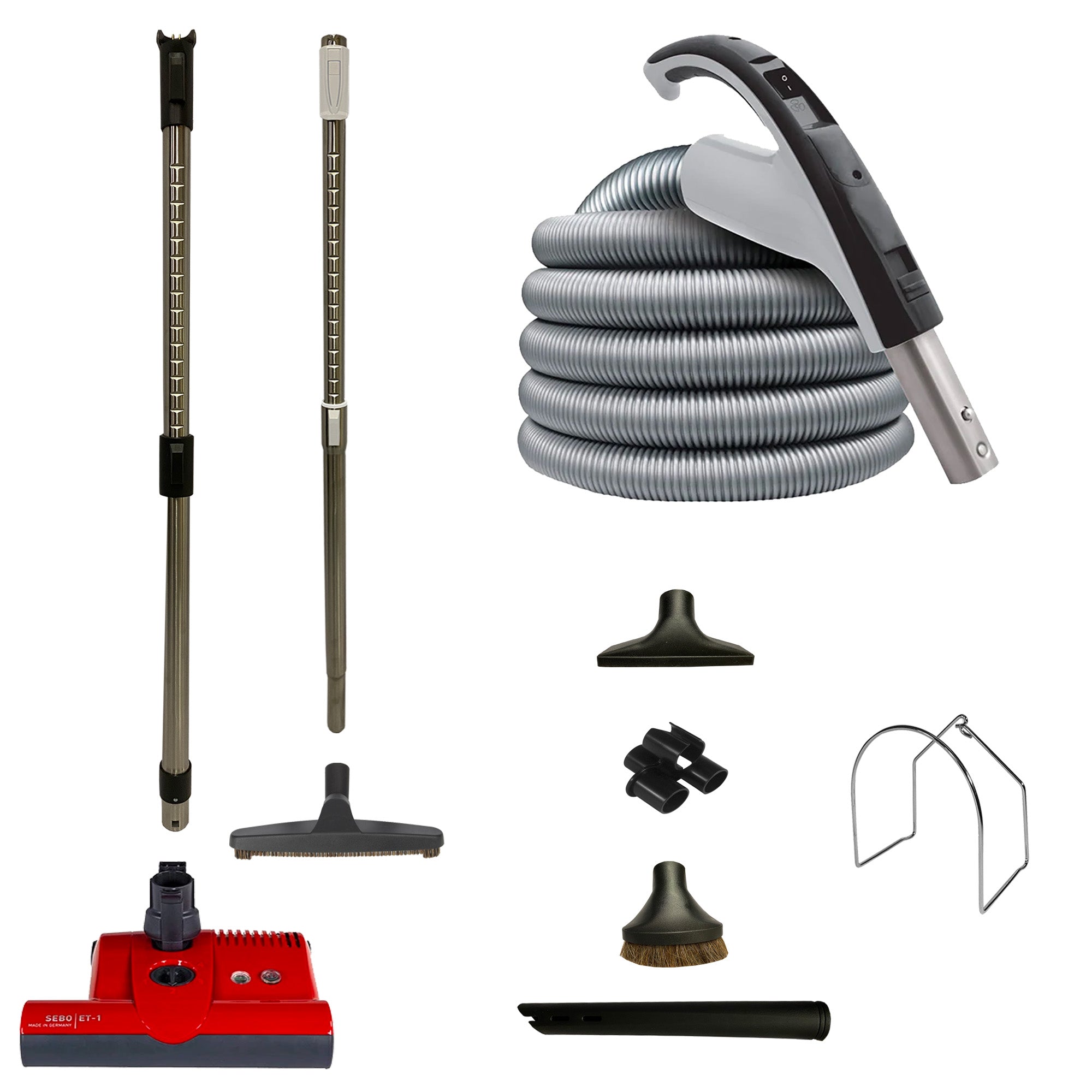 VPC Central Vacuum Accessory Kit with SEBO ET-1 Electric Powerhead