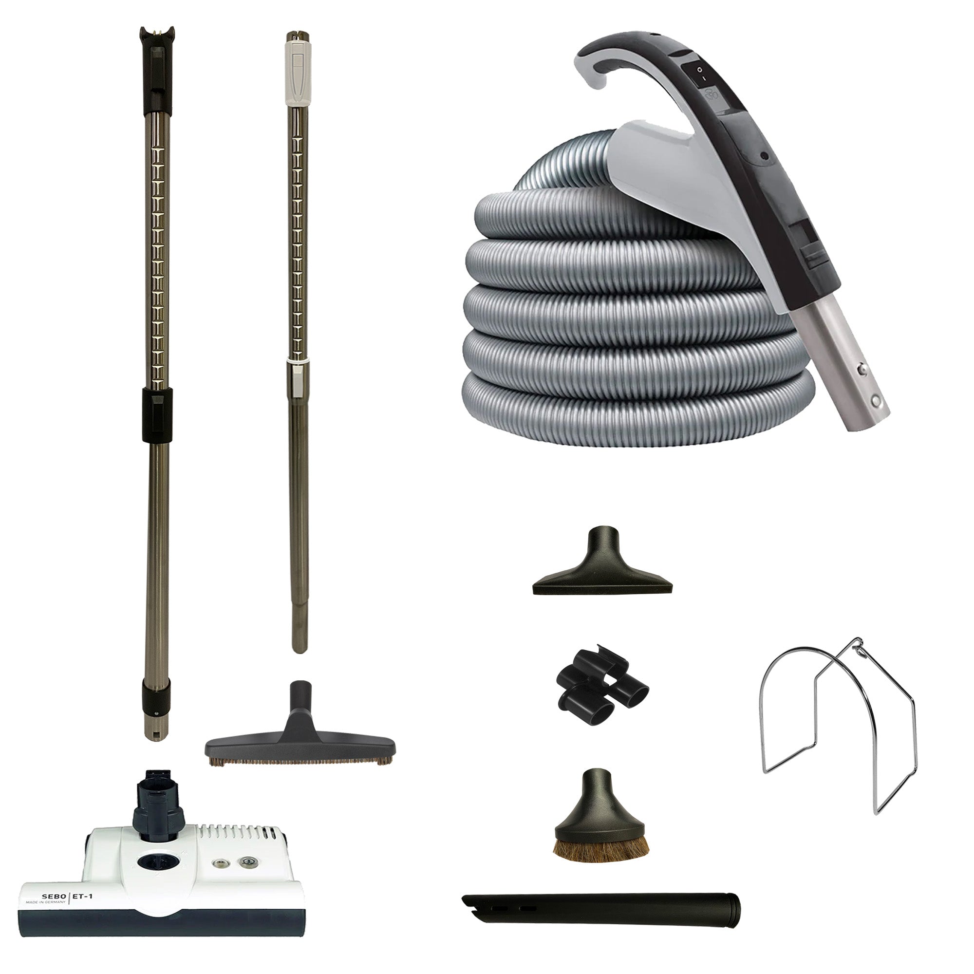 VPC Central Vacuum Accessory Kit with SEBO ET-1 Electric Powerhead