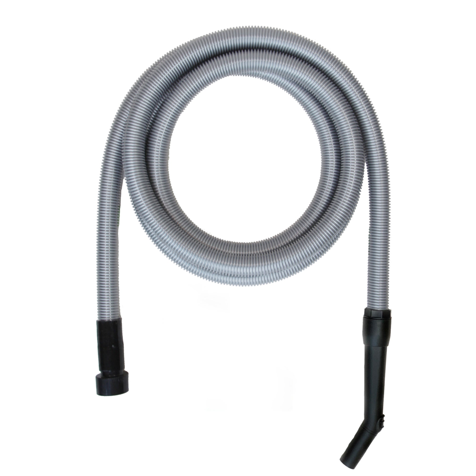 VPC Premium Wet Dry Shop Vacuum Extension Hose with Curved Handle - Silver