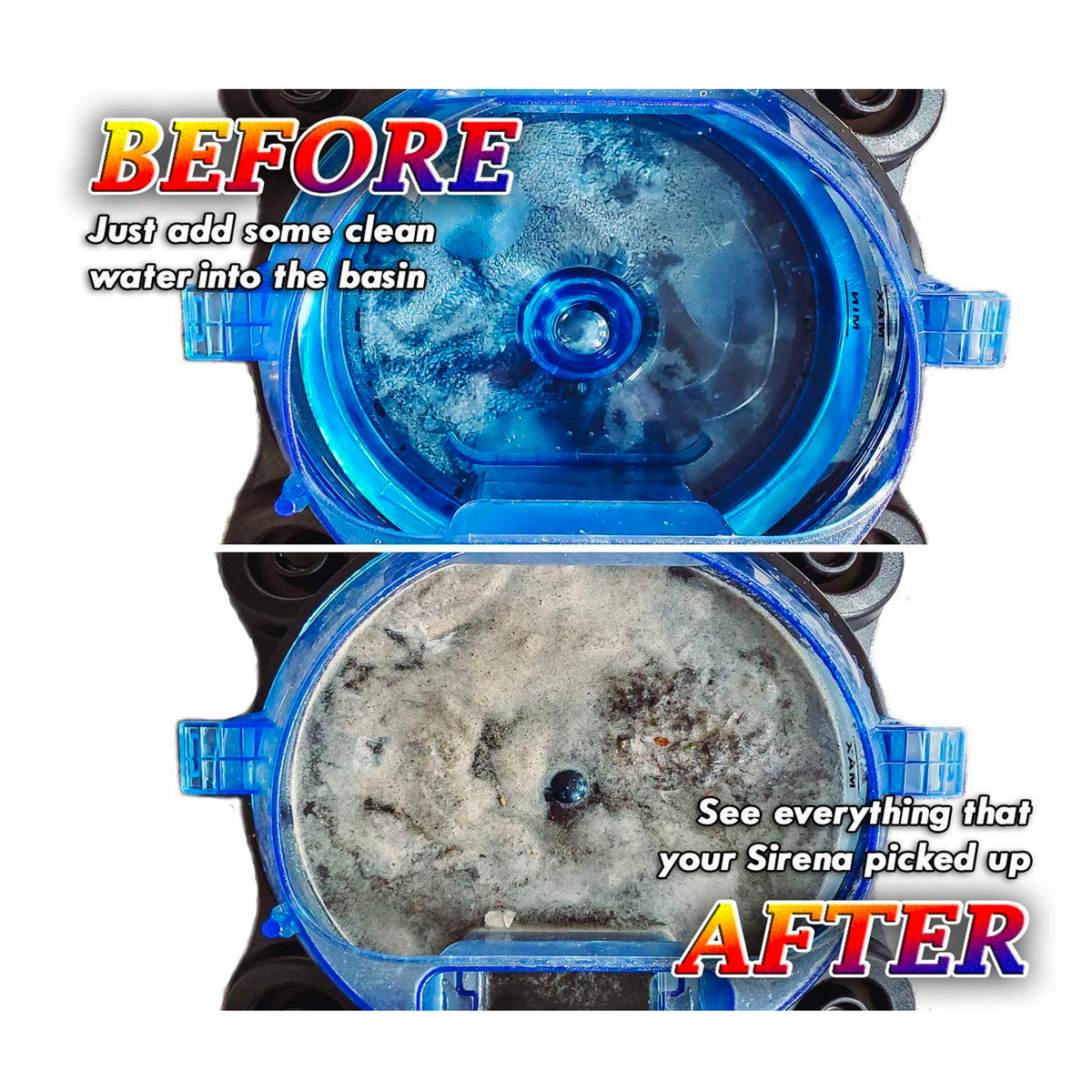 Sirena Canister Vacuum Cleaner Water Filtration 2Speed Bagless