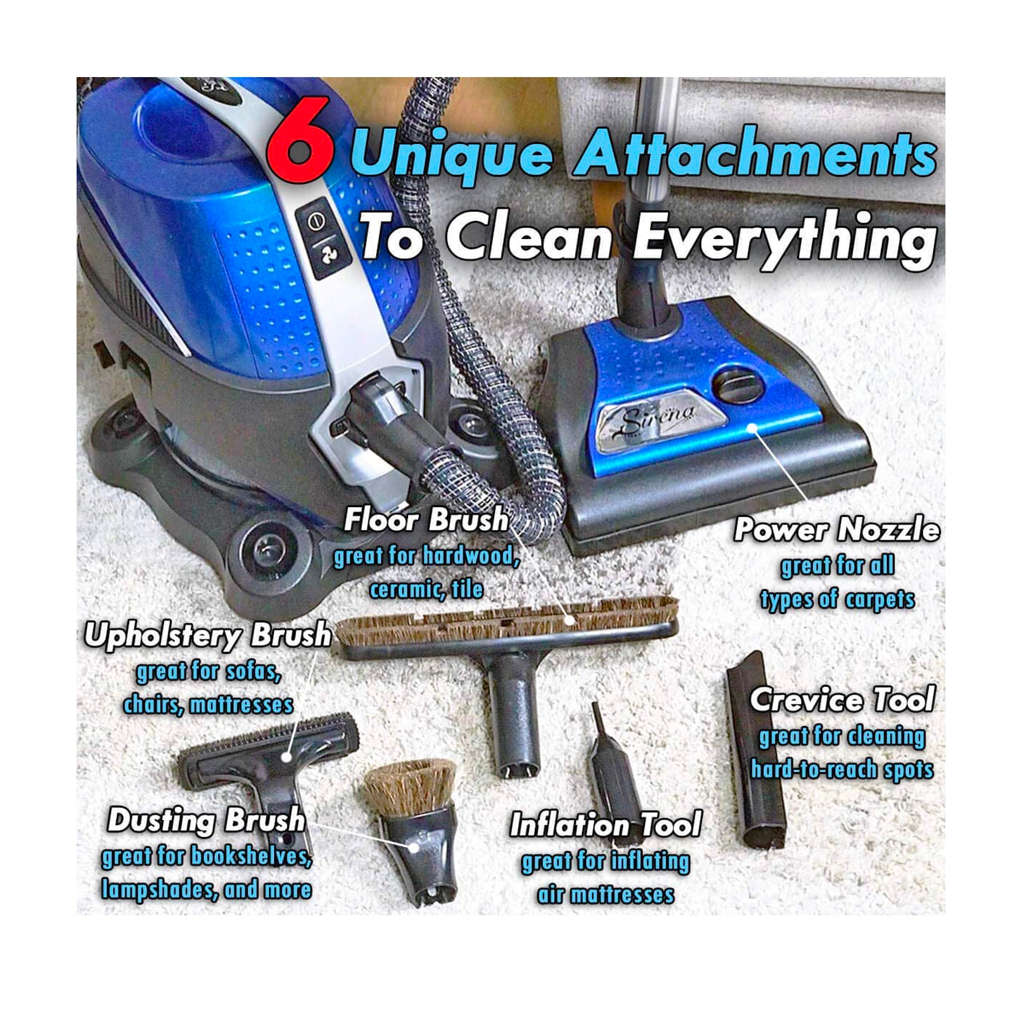 Sirena Canister Vacuum Cleaner - Tools