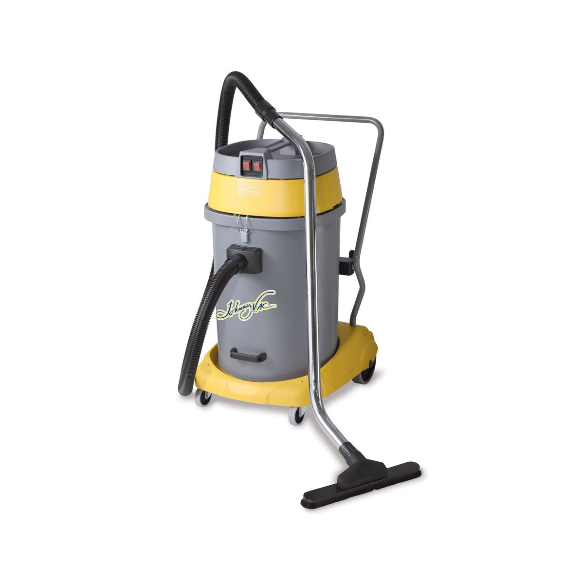JV59P - Wet & Dry Commercial Vacuum With Tipping Tank - 15 Gal. 2 Motors - Johnny Vac