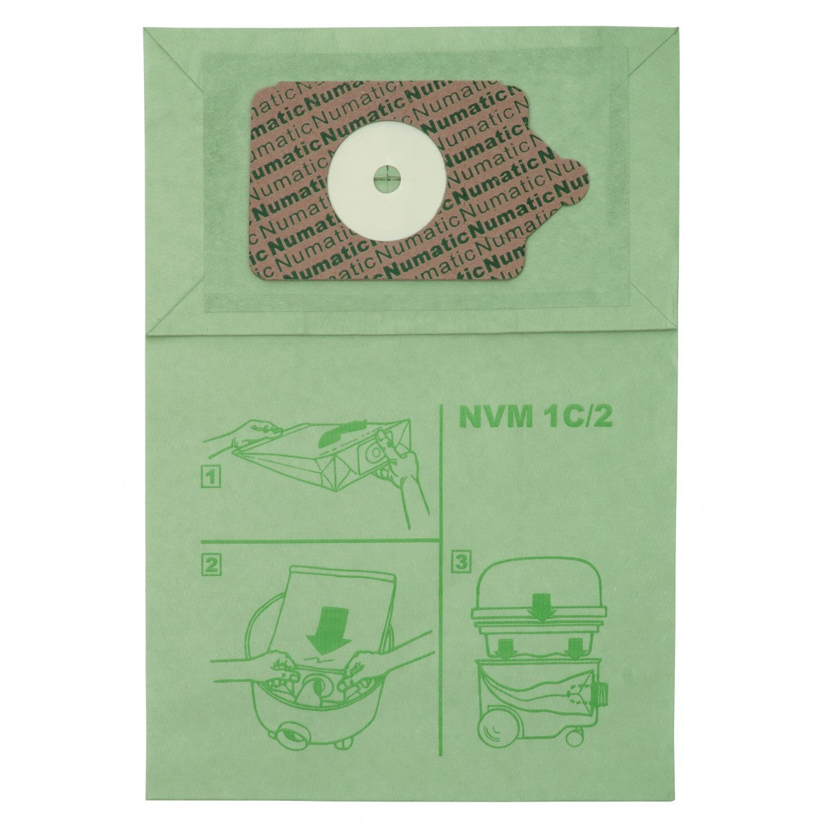 Paper Bag for Vacuum Johnny Vac JV200 and Numatic Henry NVM1C 200, 225, 250 - Pack of 10 Bags